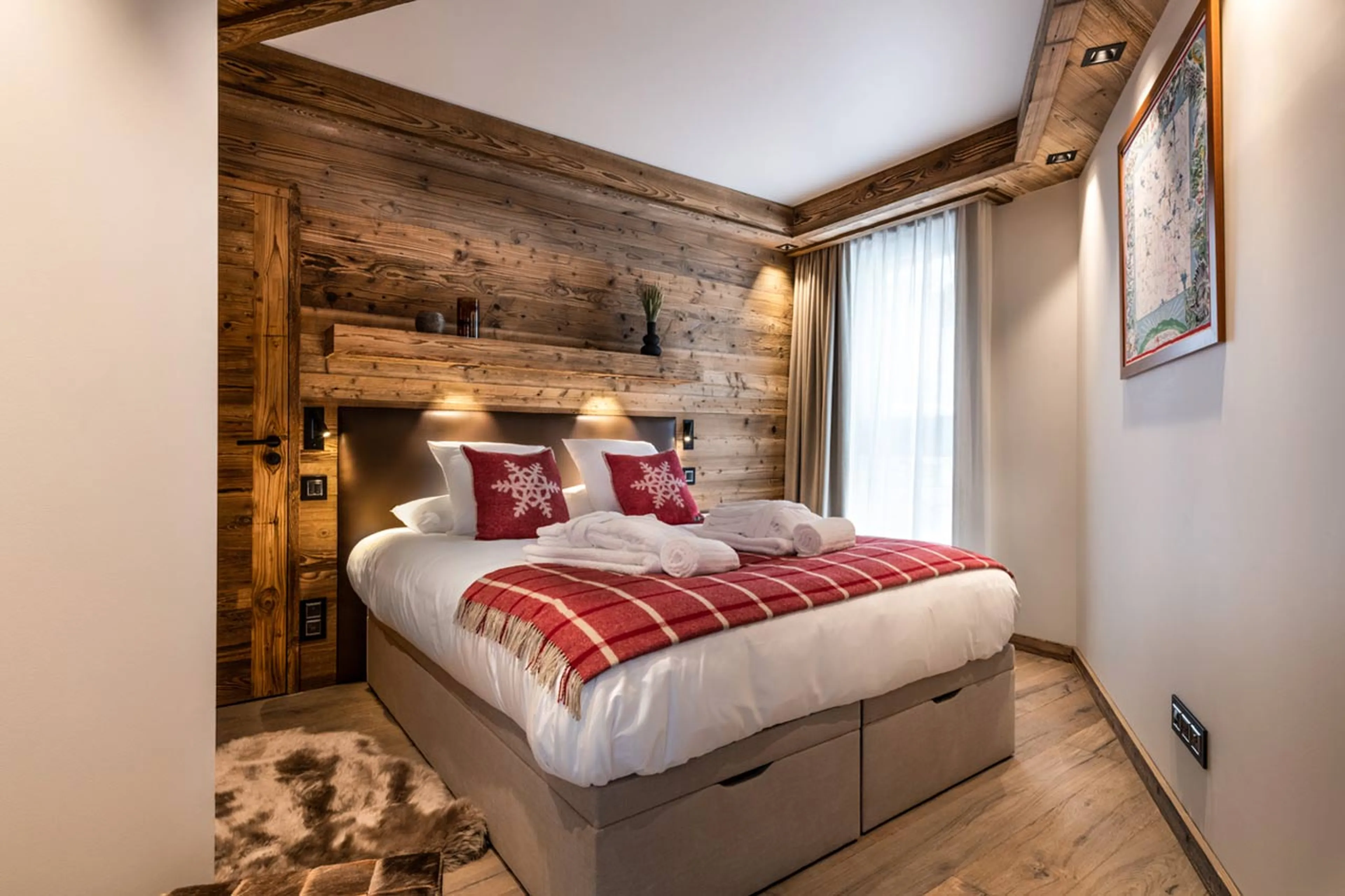 Bedroom two at Alaska Lodge 4 in Val d'Isere