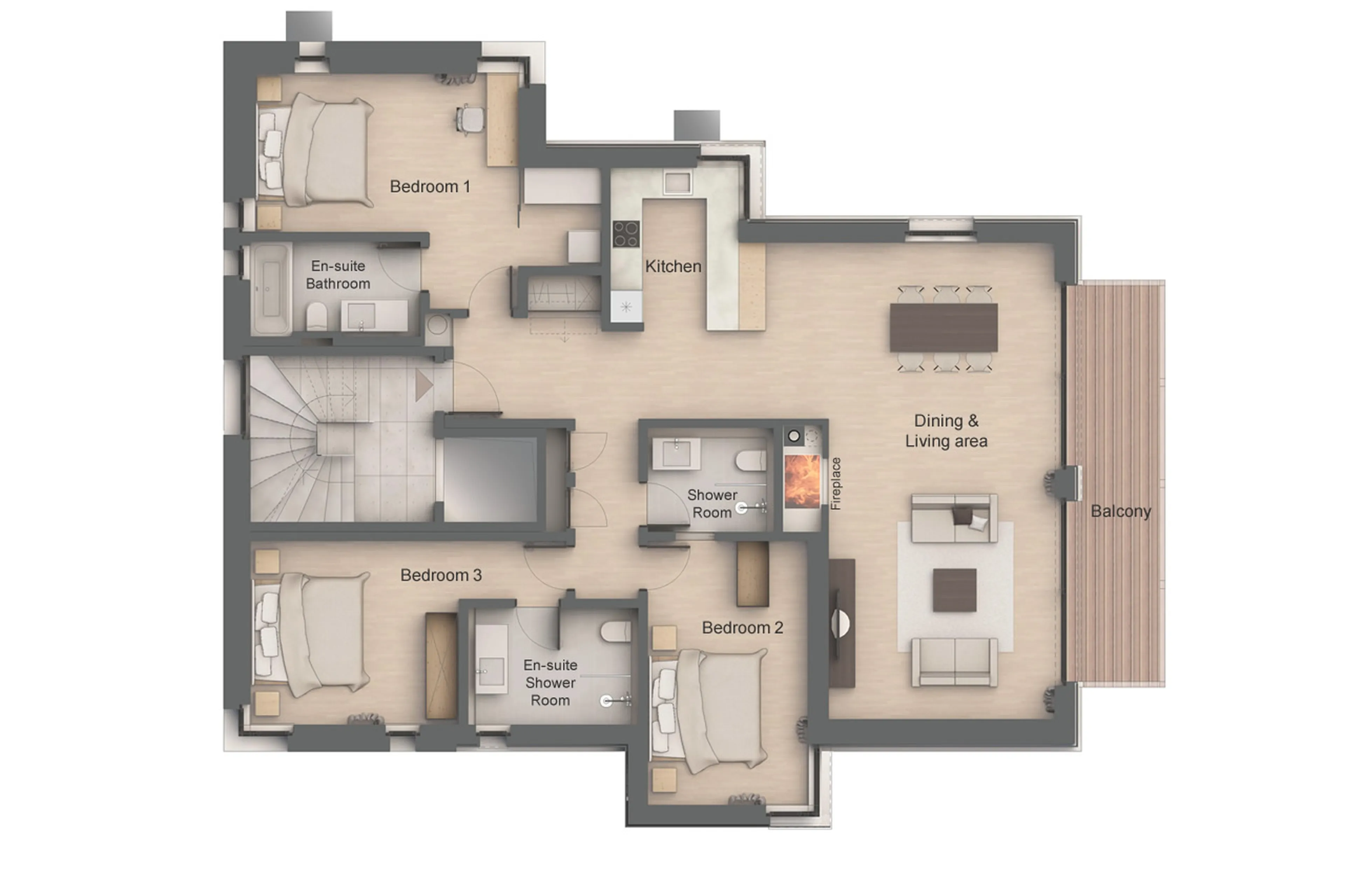 Floor plan of Apartment Altesse 3 in Zermatt