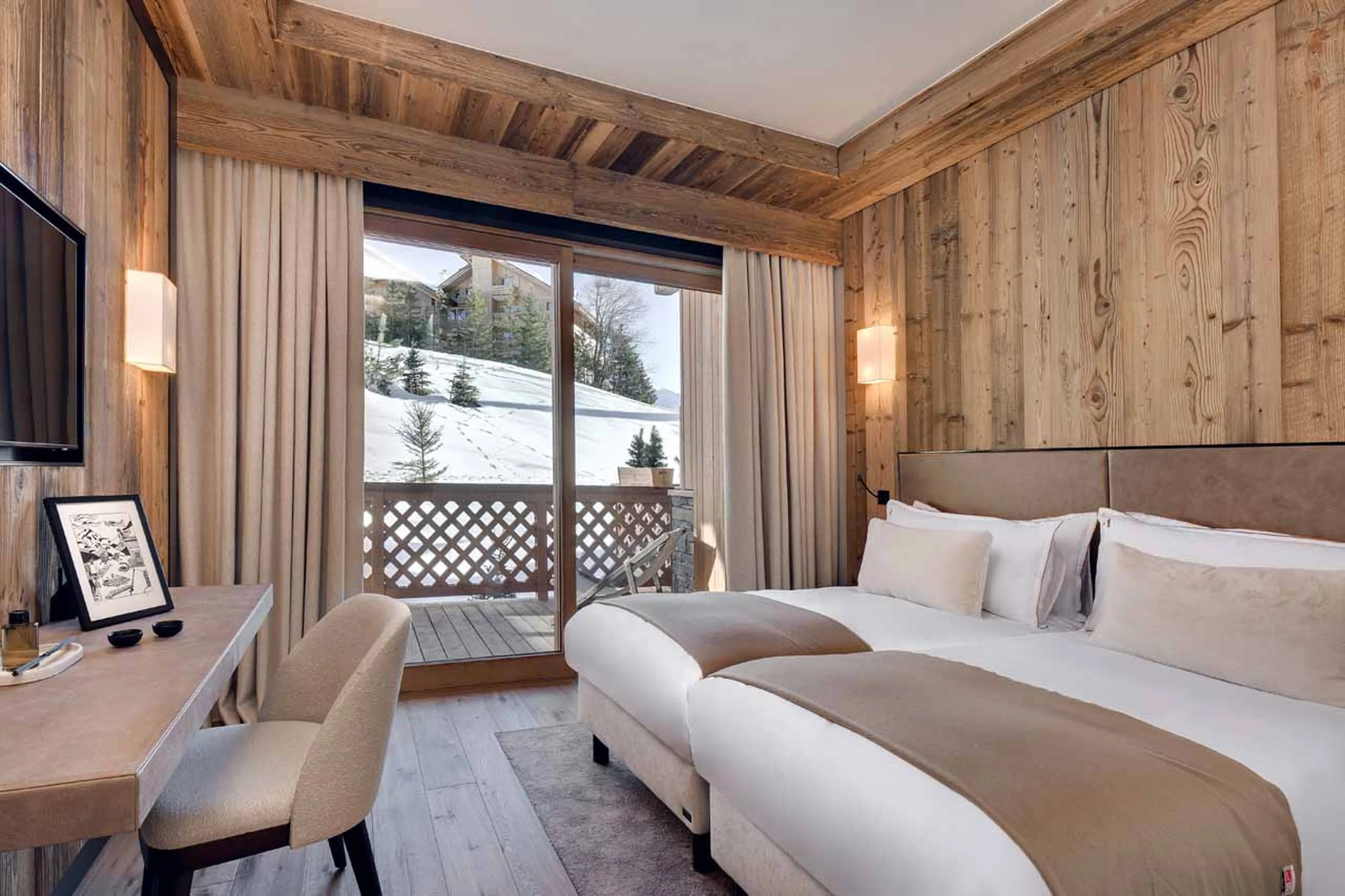 Bedroom one at Apartment Antares Naos 203 in Meribel