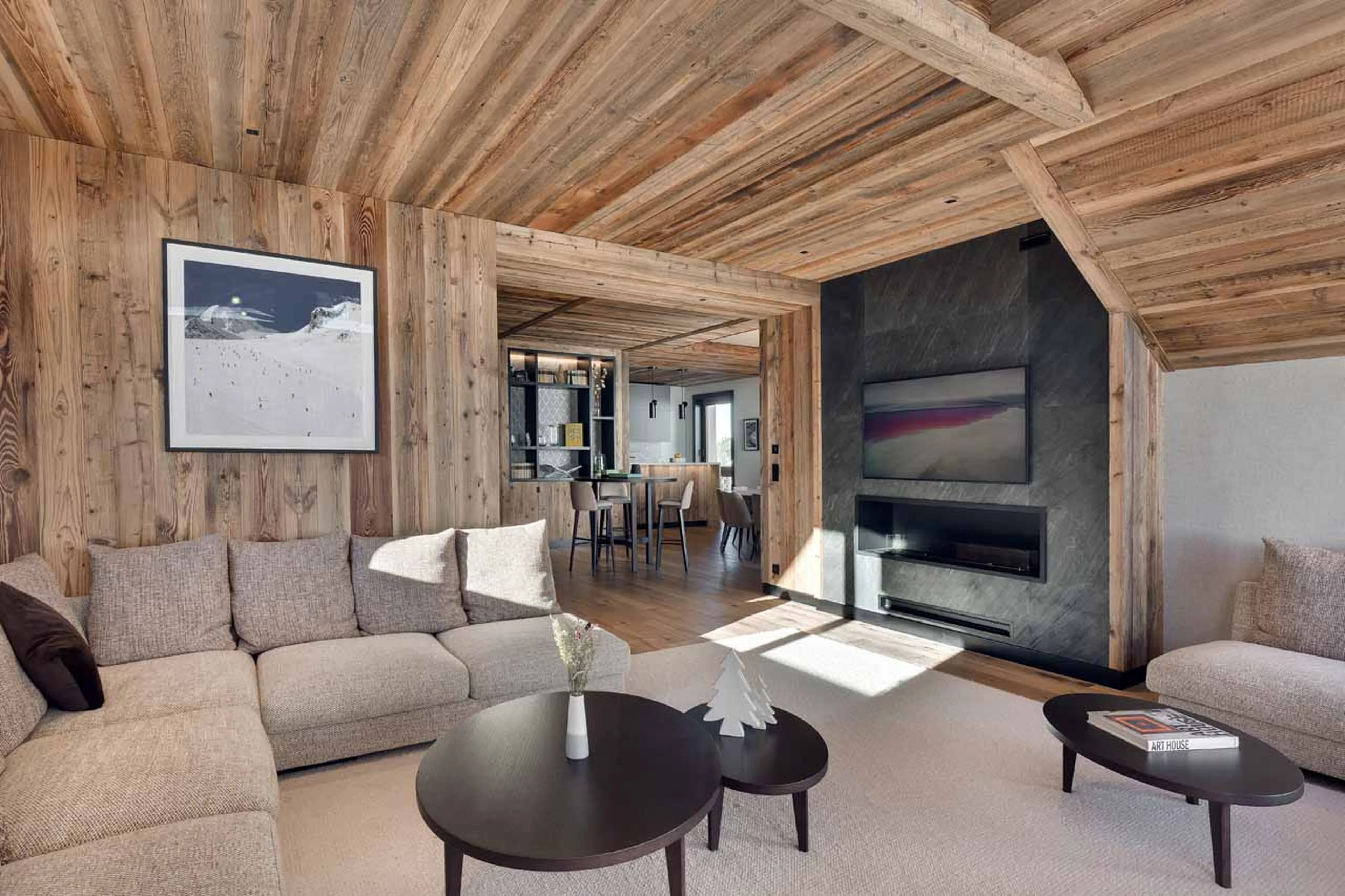 Living room at Apartment Antares Naos 203 in Meribel