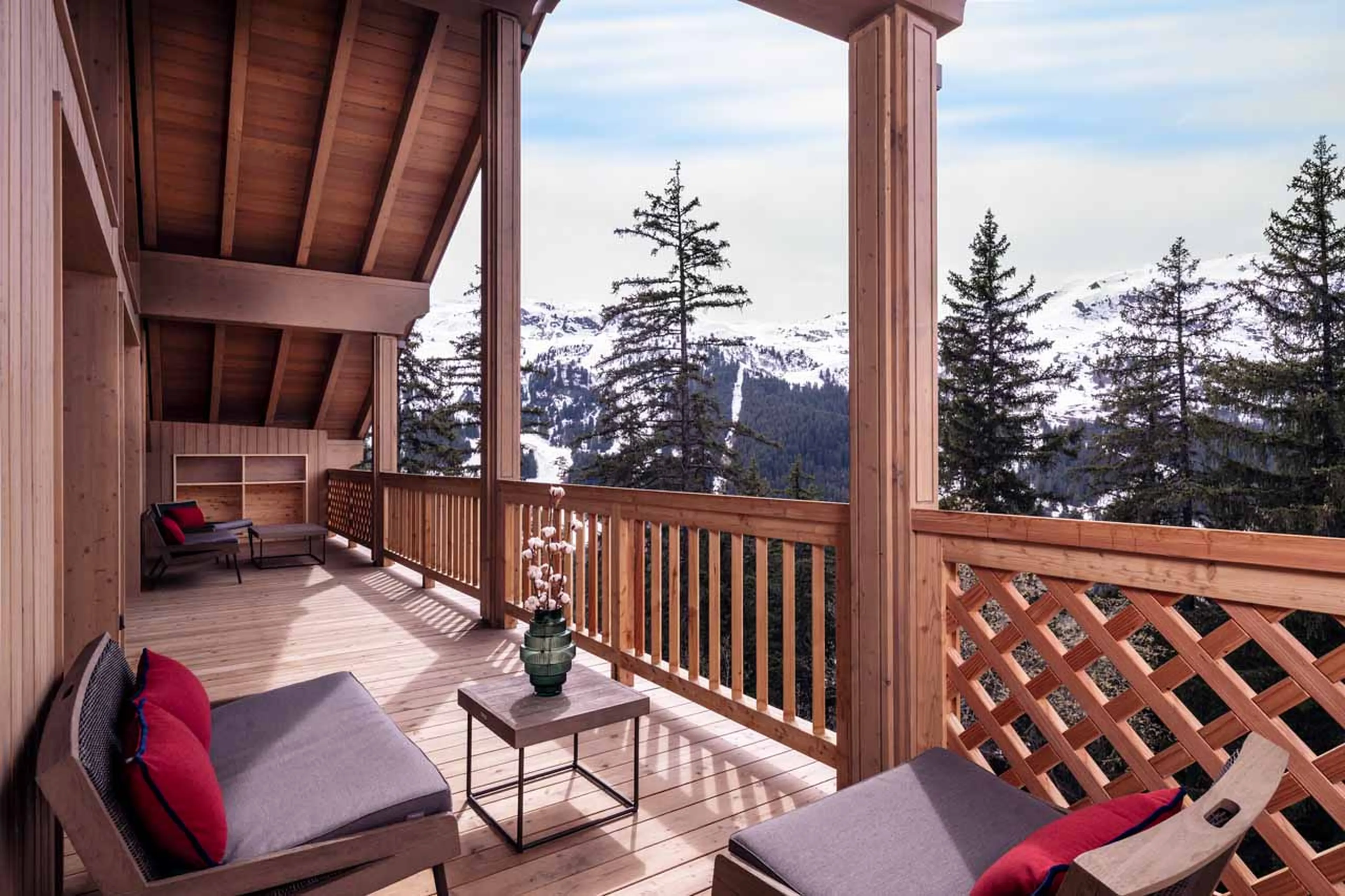 Balcony at Apartment Antares Orion 301 in Meribel