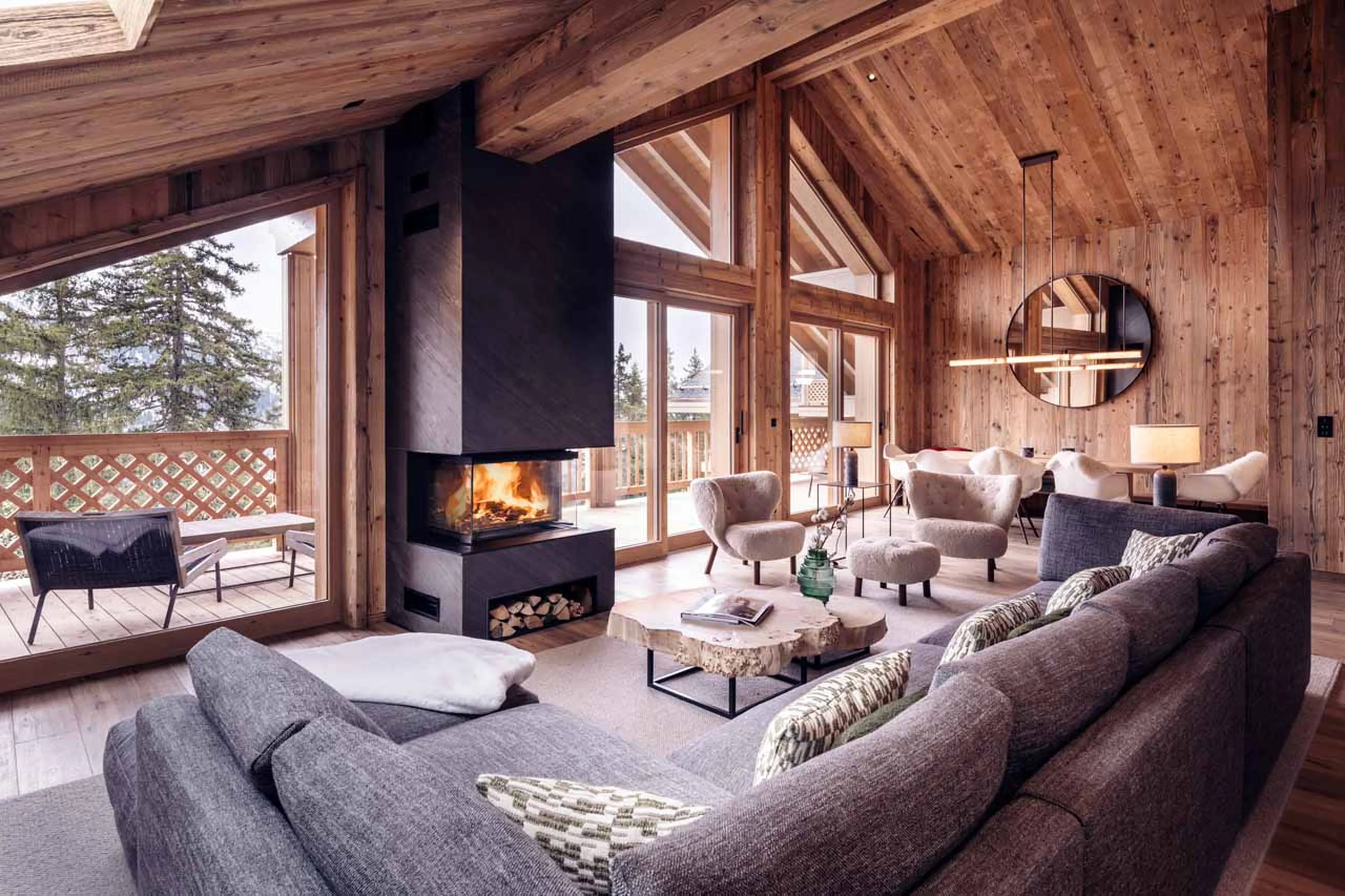 Living area at Apartment Antares Orion 301 in Meribel