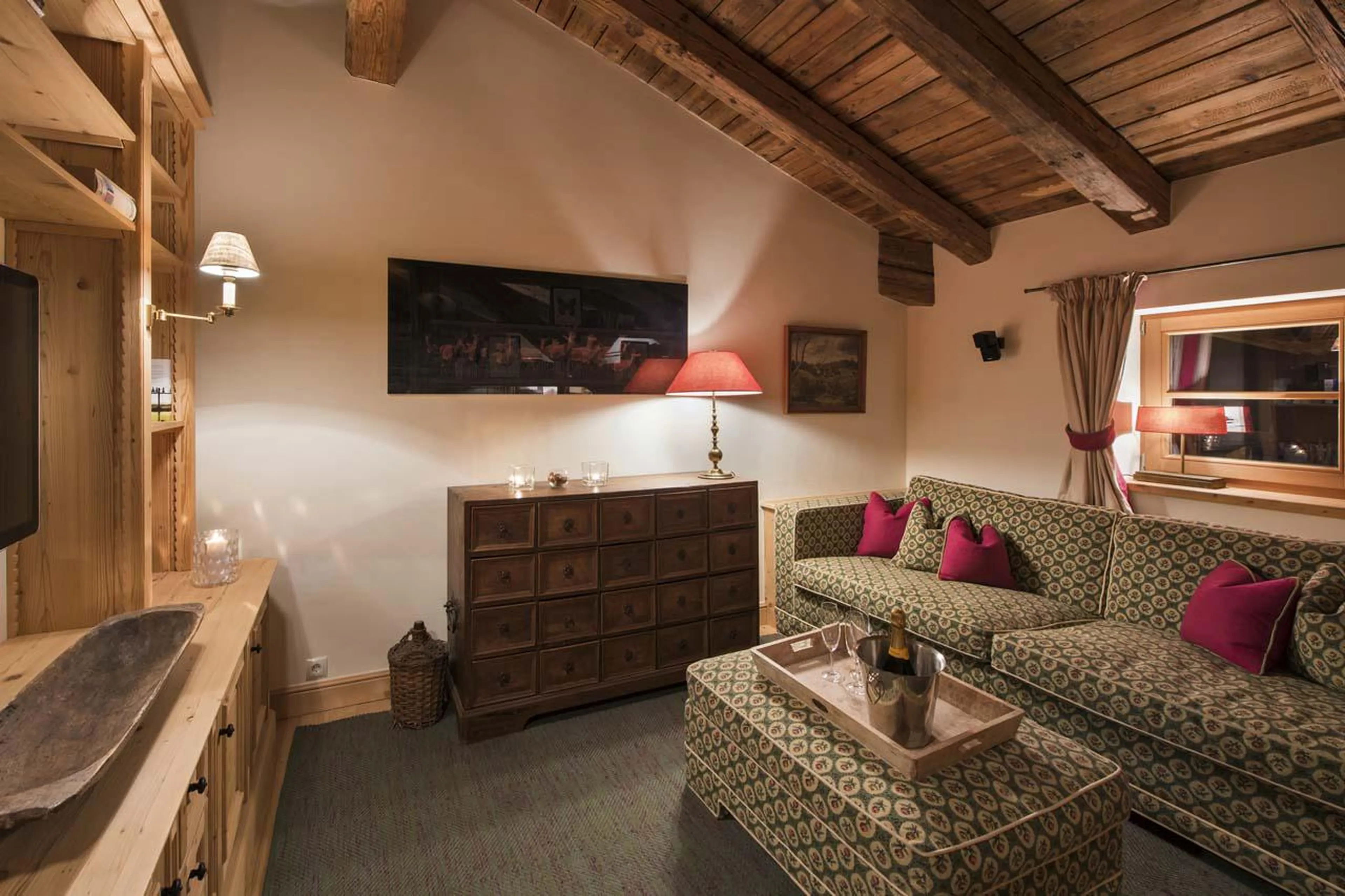 TV snug with comfortable sofas at Apartment Antoinette in St Anton