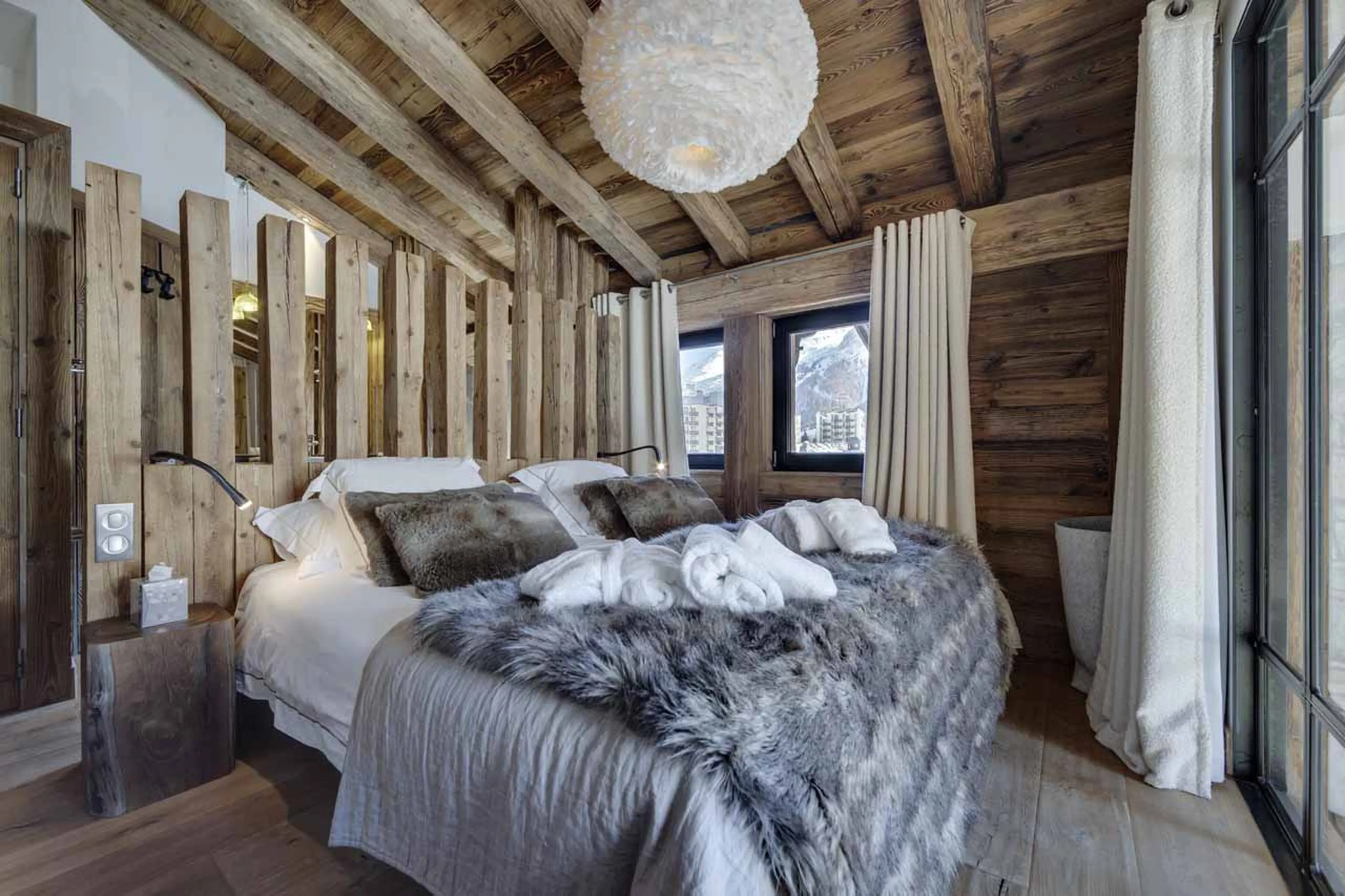 Bedroom four at Chalet Artemis in Val d'Isere