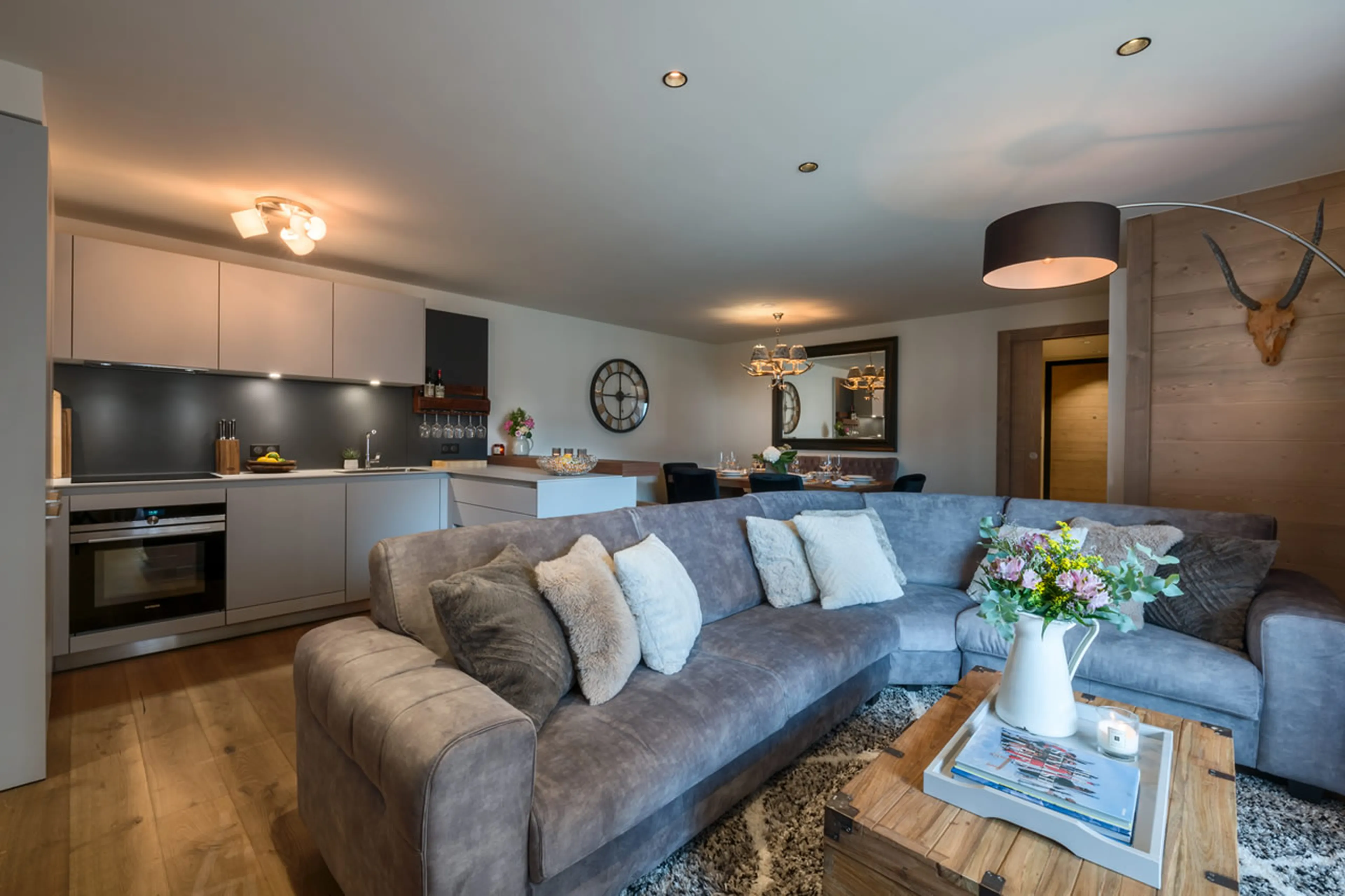 Living area at Apartment Artois in Les Gets