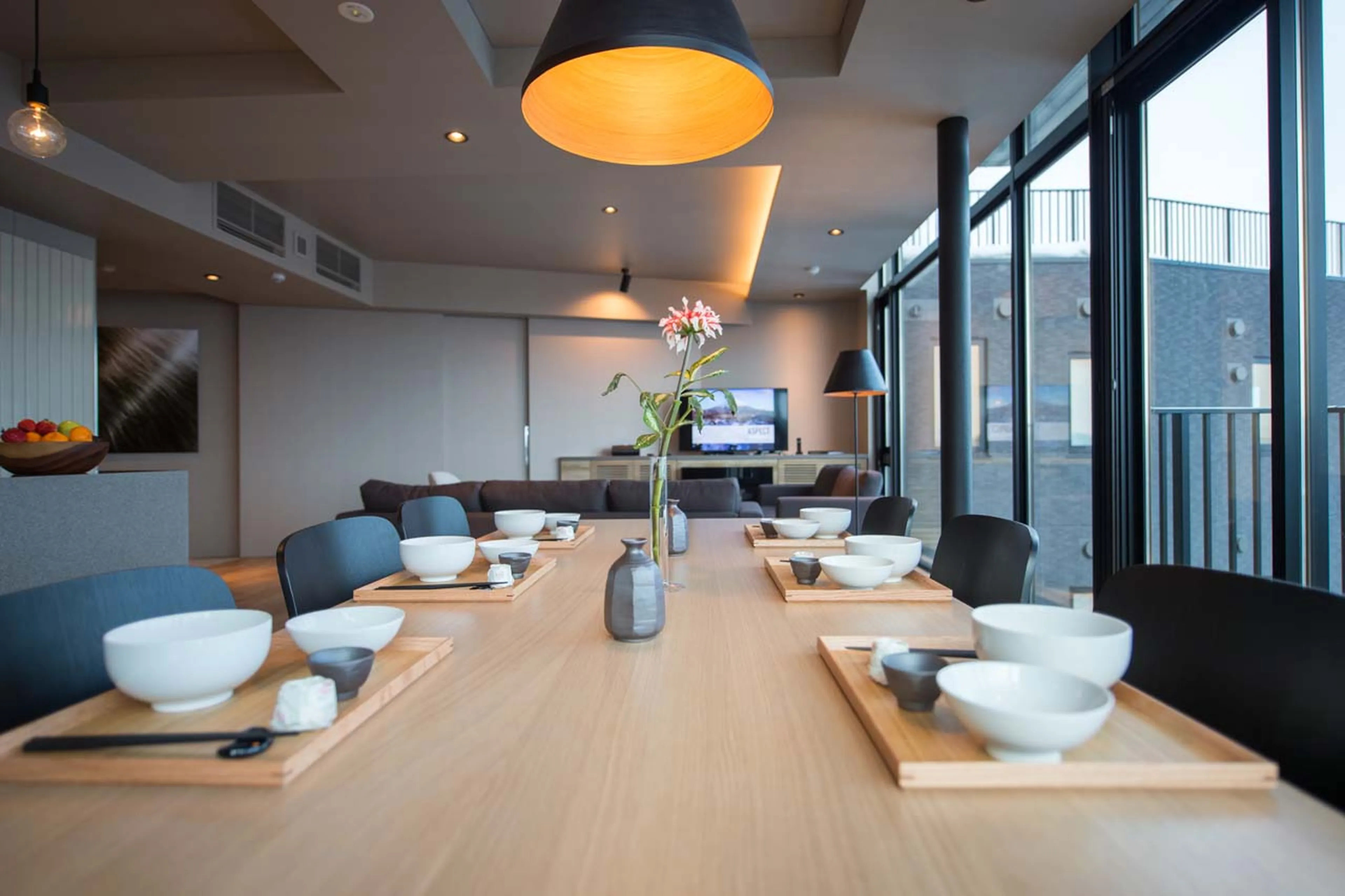 Dining table at Apartment Aspect 2 in Niseko