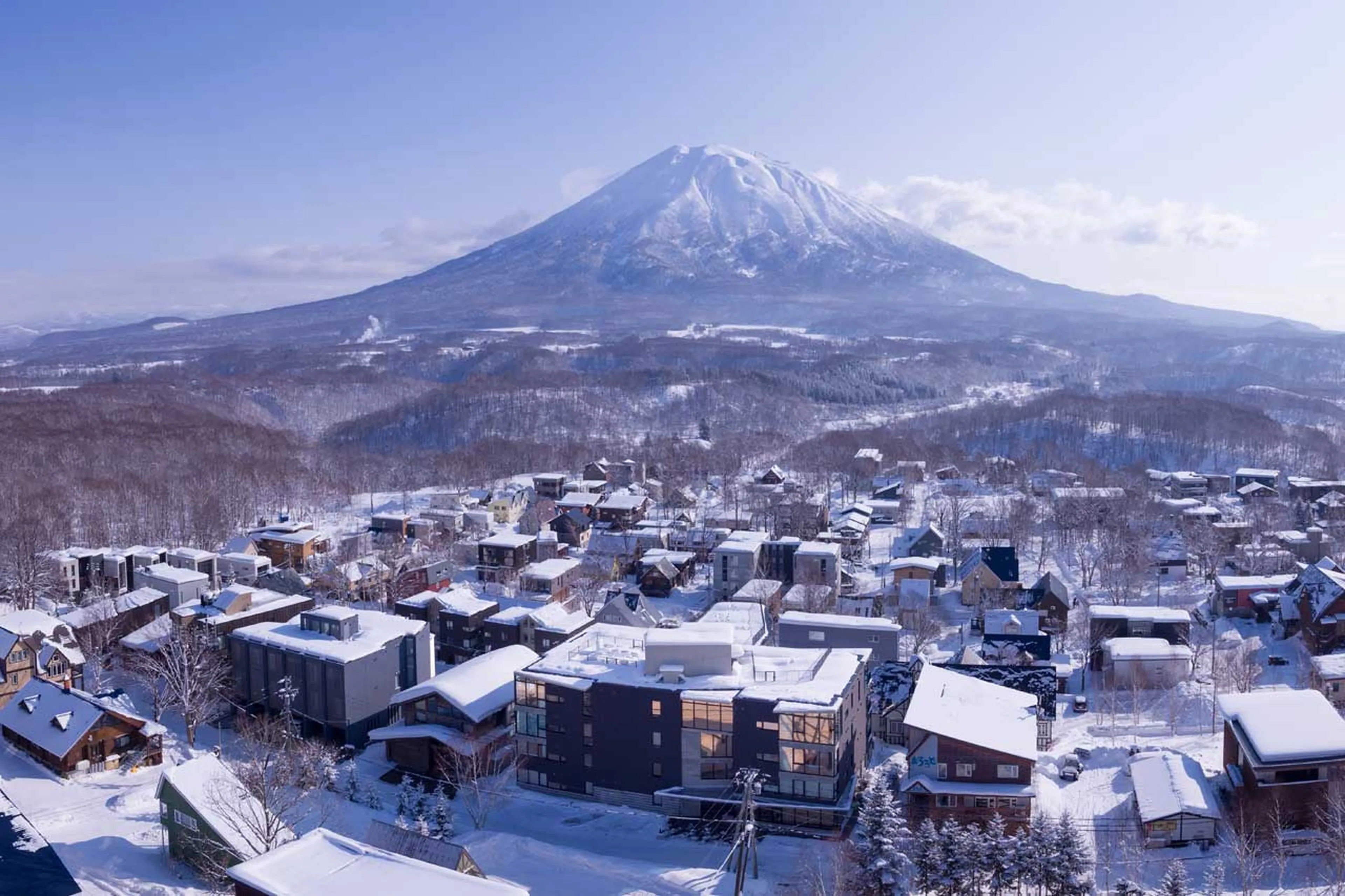 Panoramic view over Aspect in Niseko