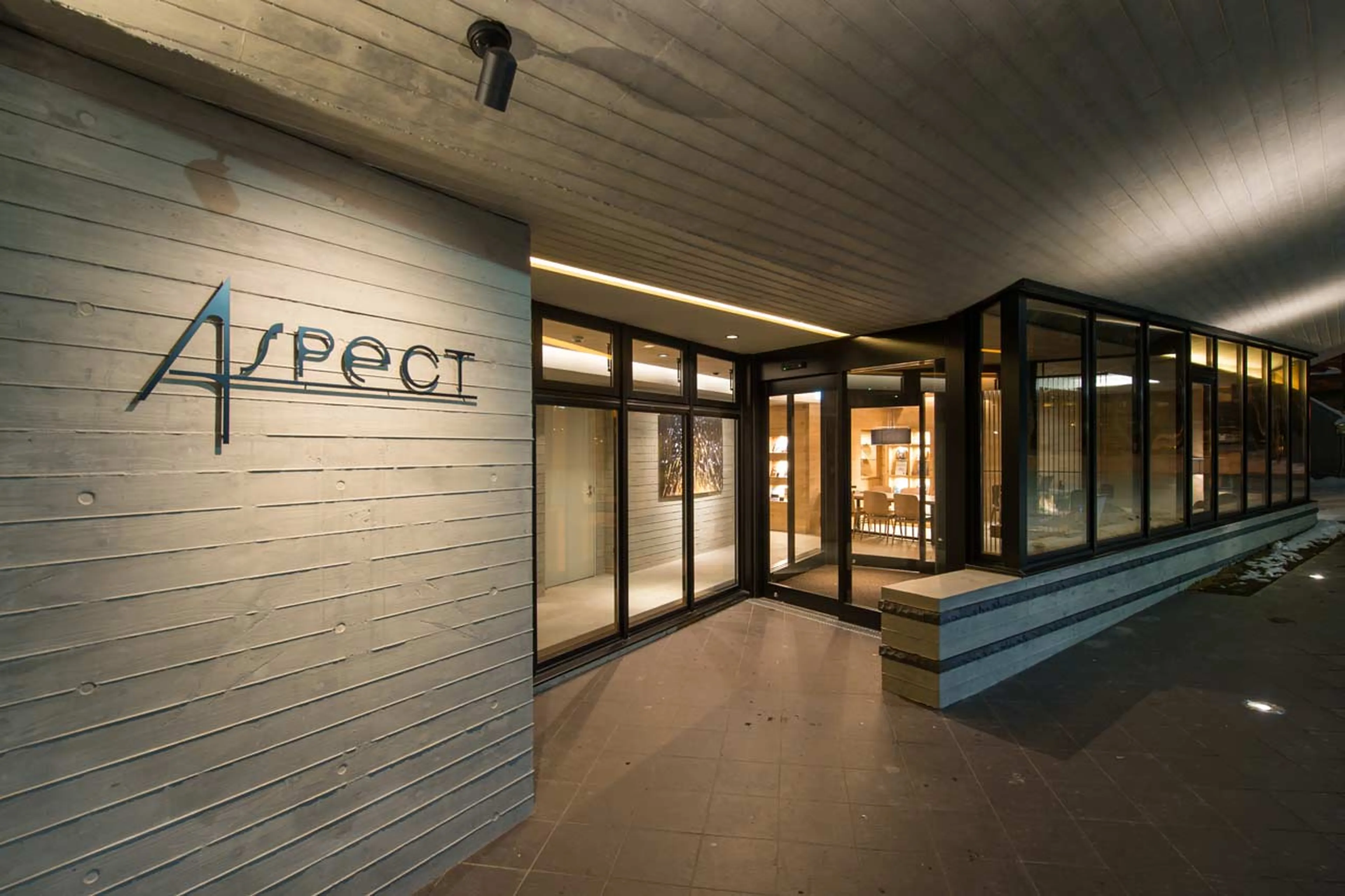 Main entrance to Apartment Aspect 5 in Niseko