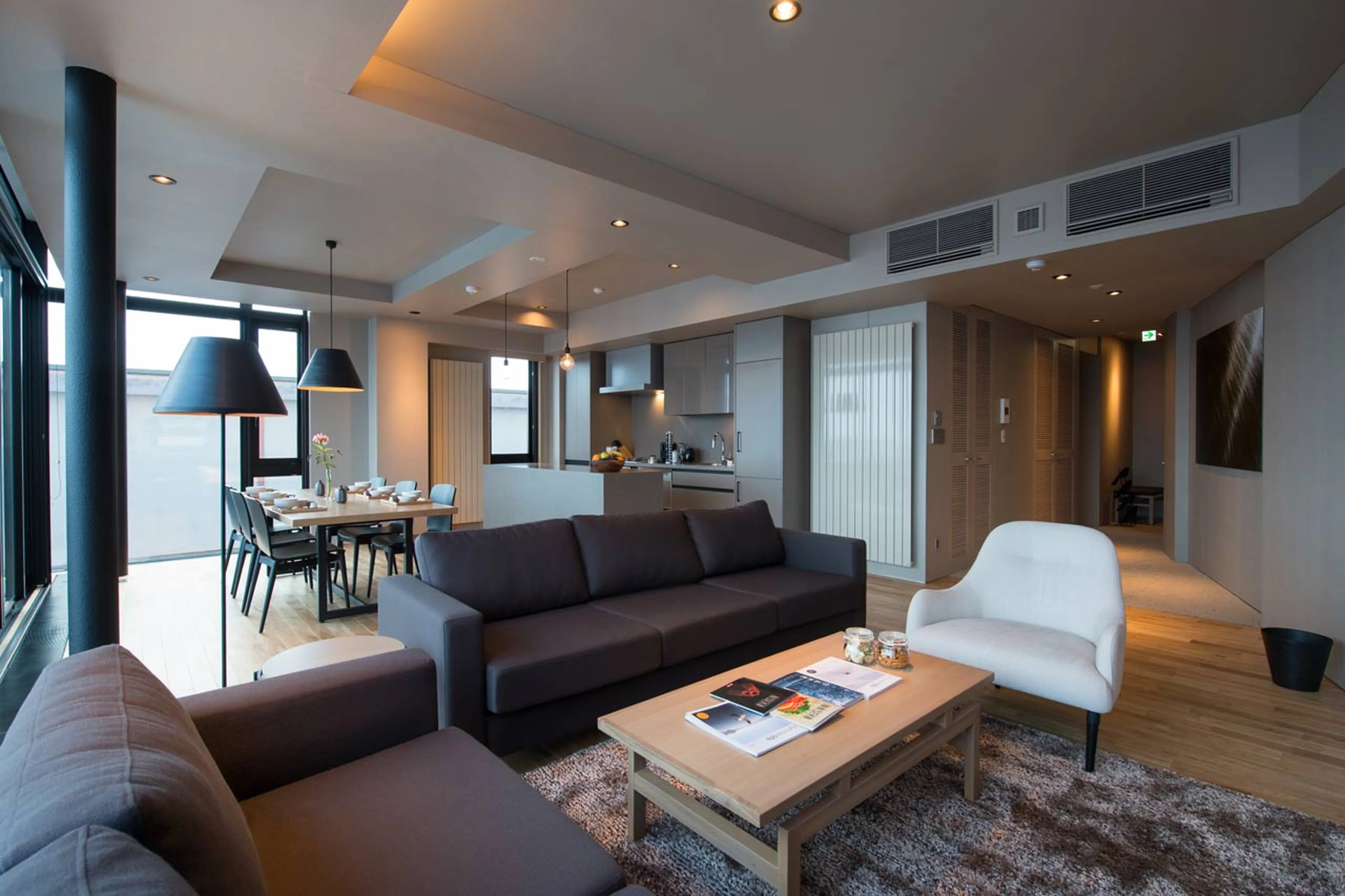 Open plan living room at Apartment Aspect 5 in Niseko