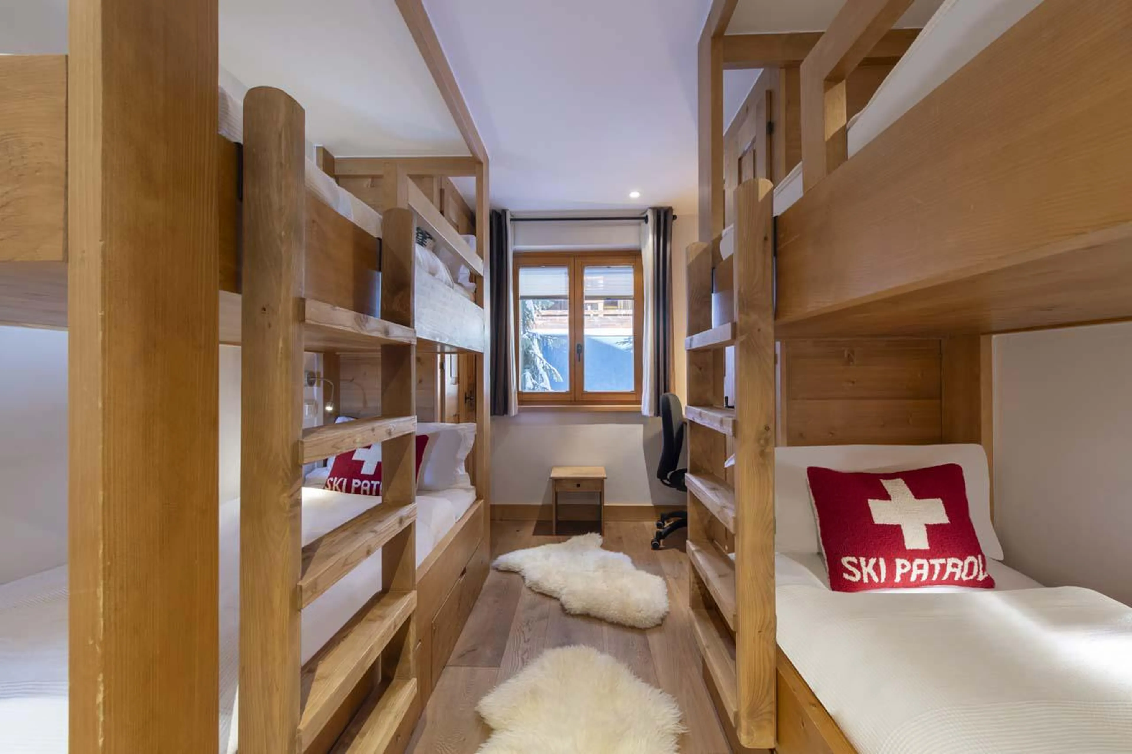Bunk room at Apartment Basalte in Verbier