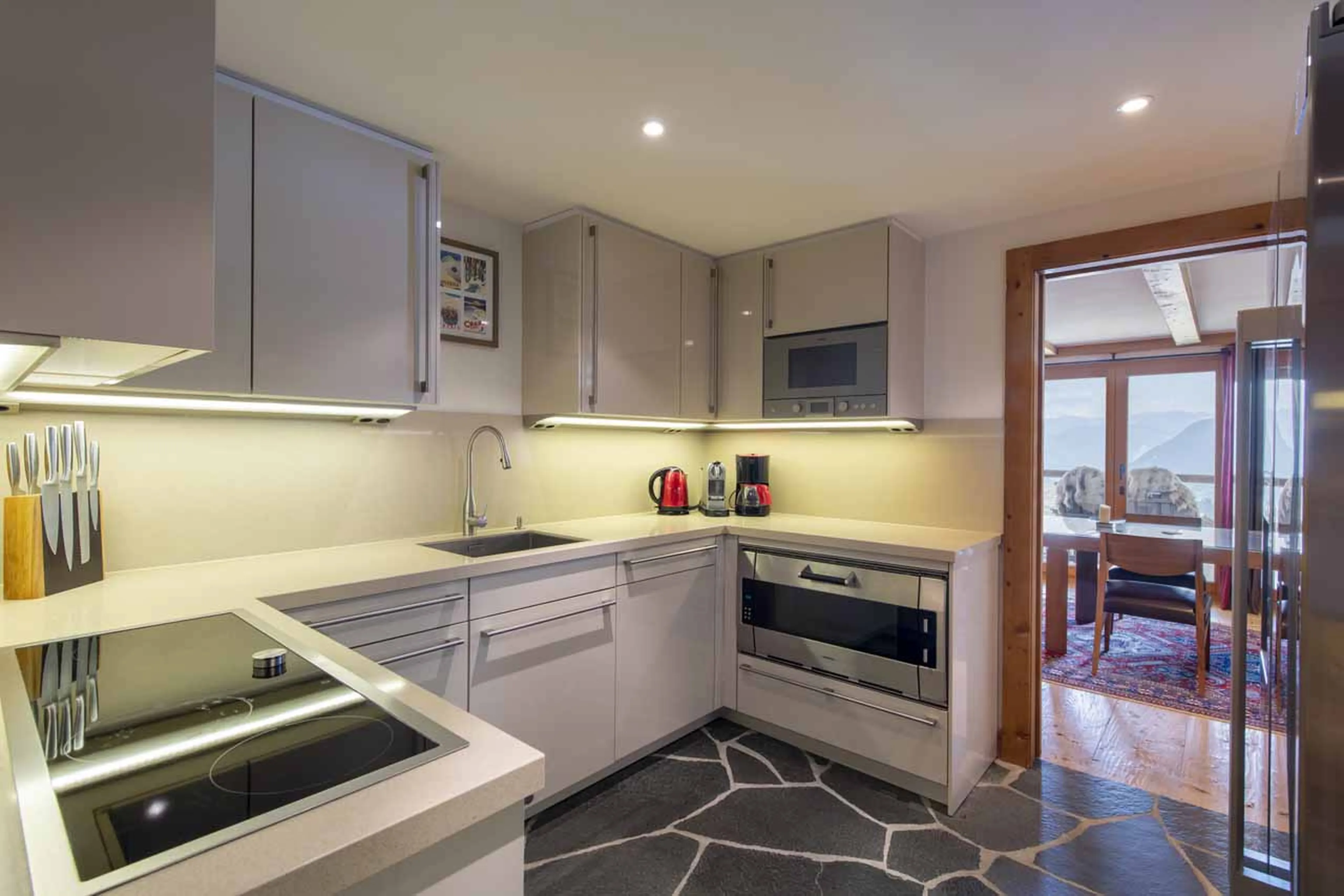 Kitchen at Apartment Basalte in Verbier