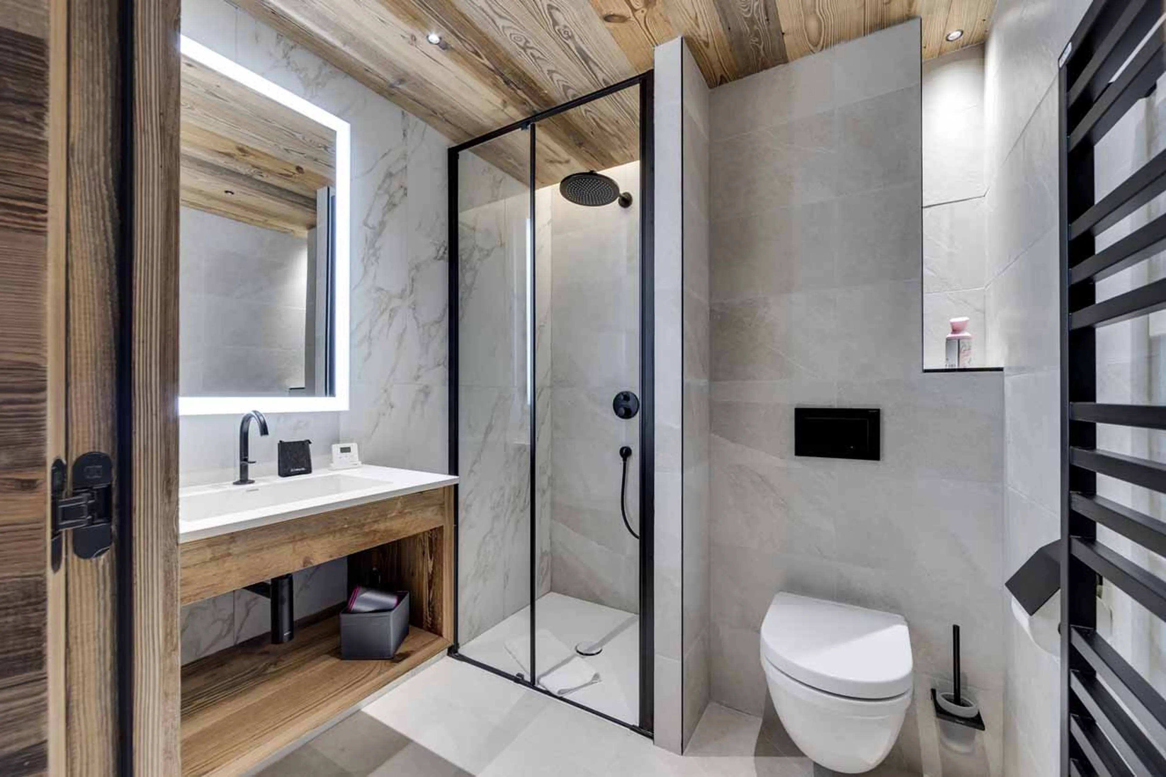 Bedroom 3 en-suite at Apartment Bergerie 203 in Val d'Isere