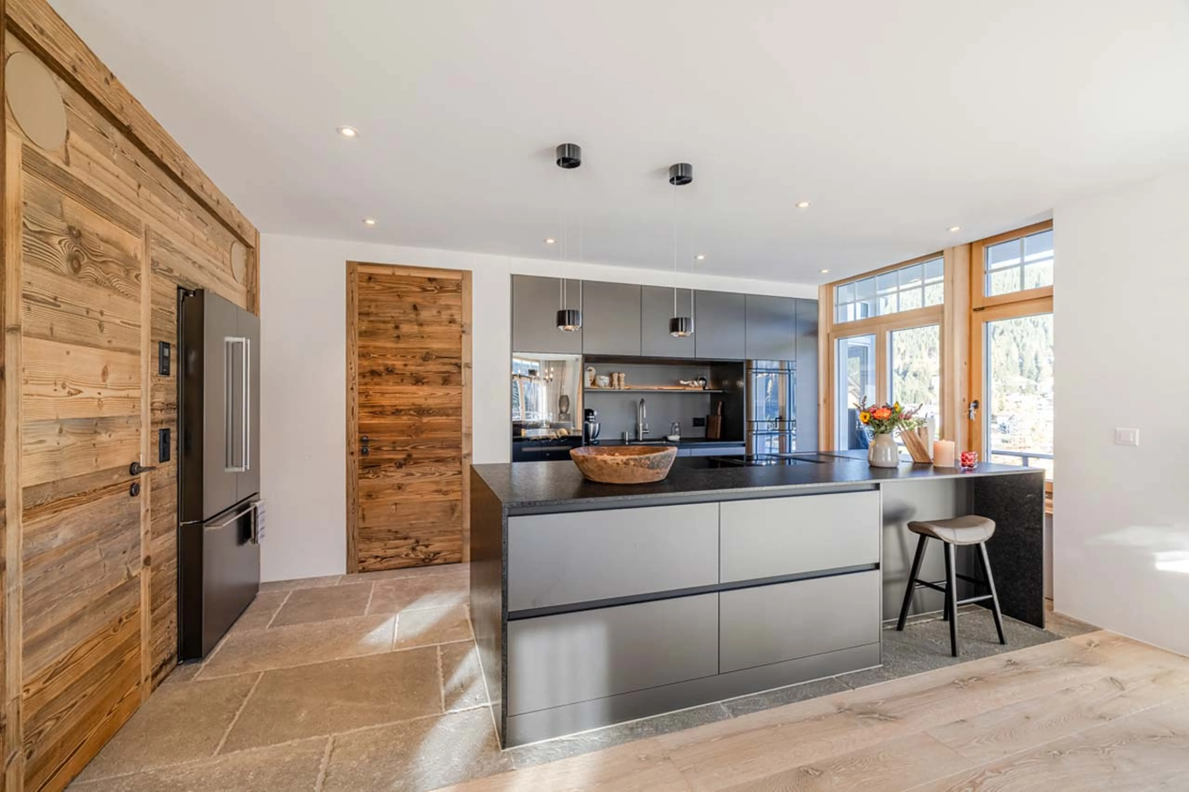 Kitchen at Apartment Mountain Dream in Davos