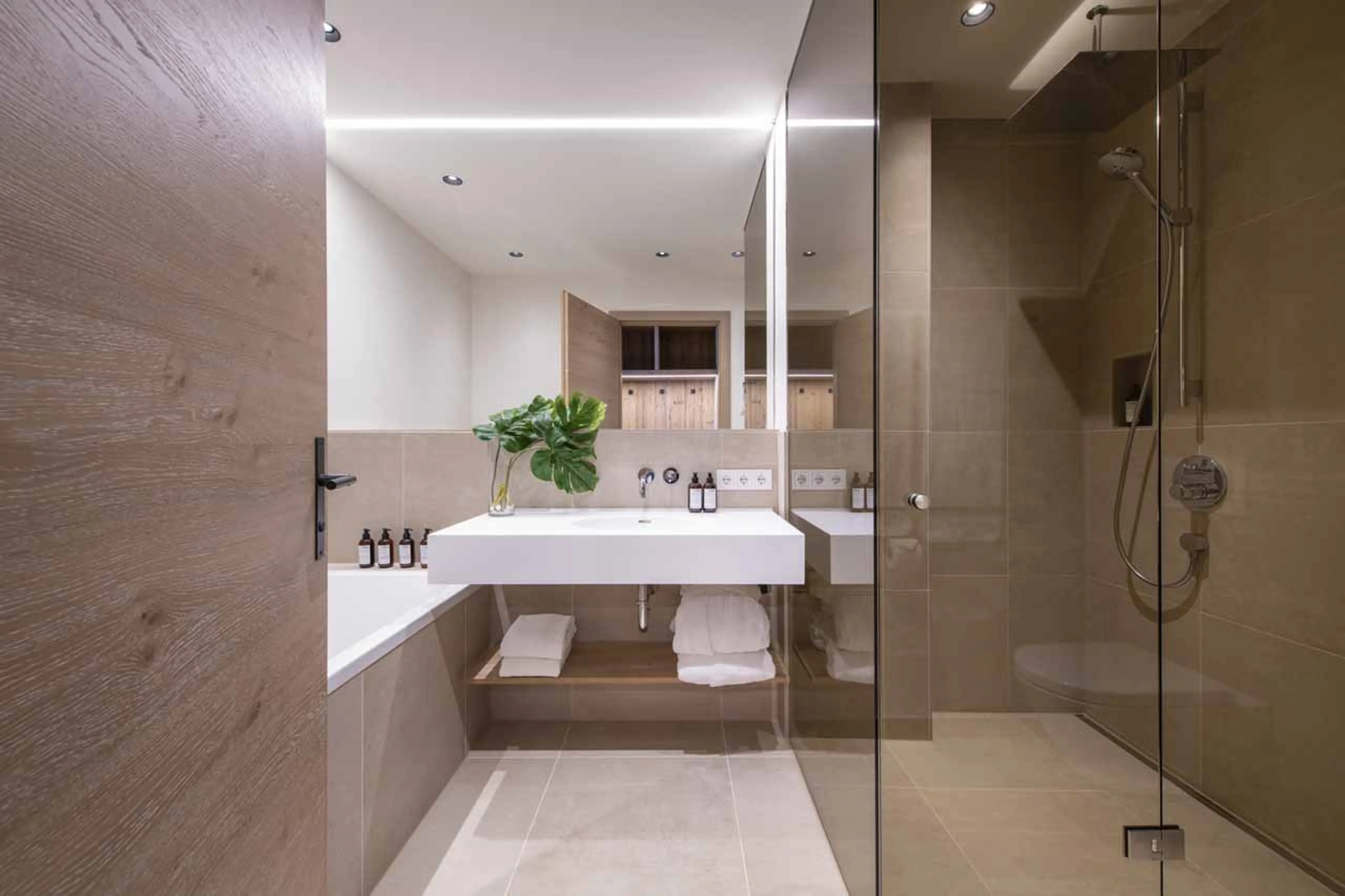 Bathroom one at Apartment Brunnenhof 1 in Lech