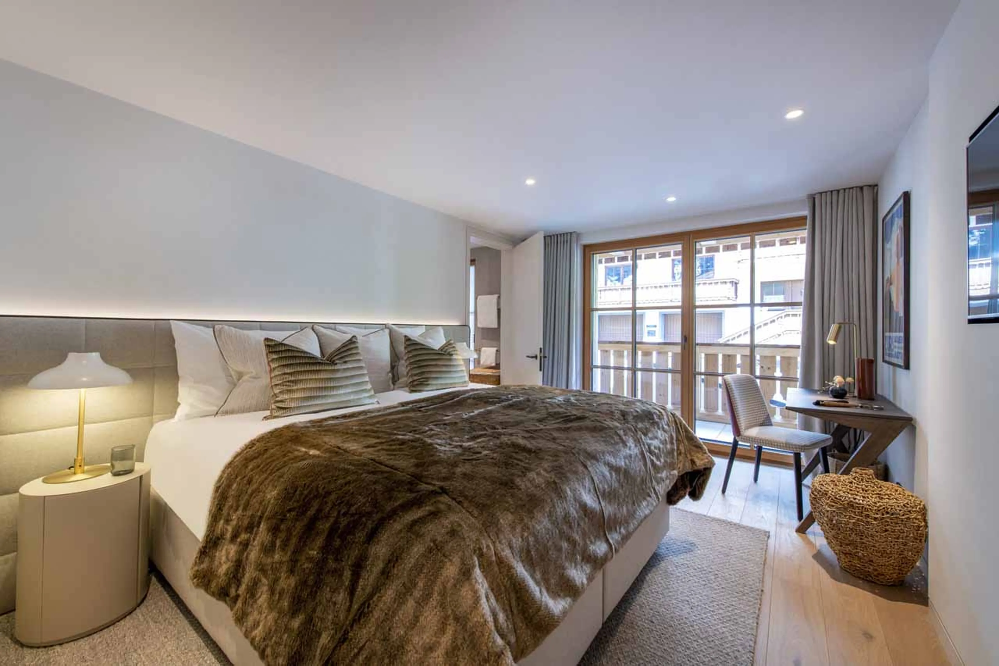 Bedroom two at Apartment Brunnenhof 12 in Lech