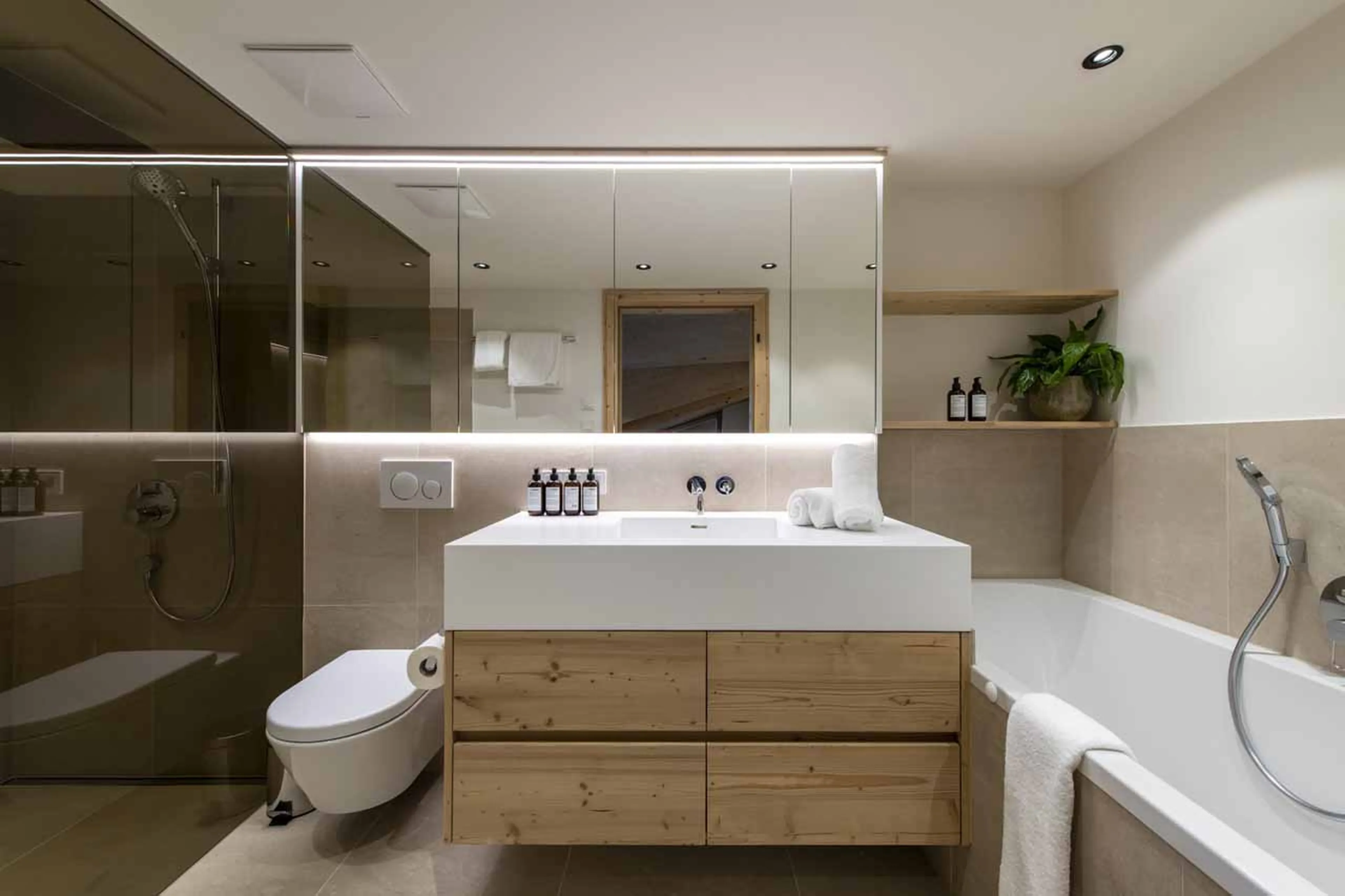 Bathroom at Brunnenhof Penthouse in Lech