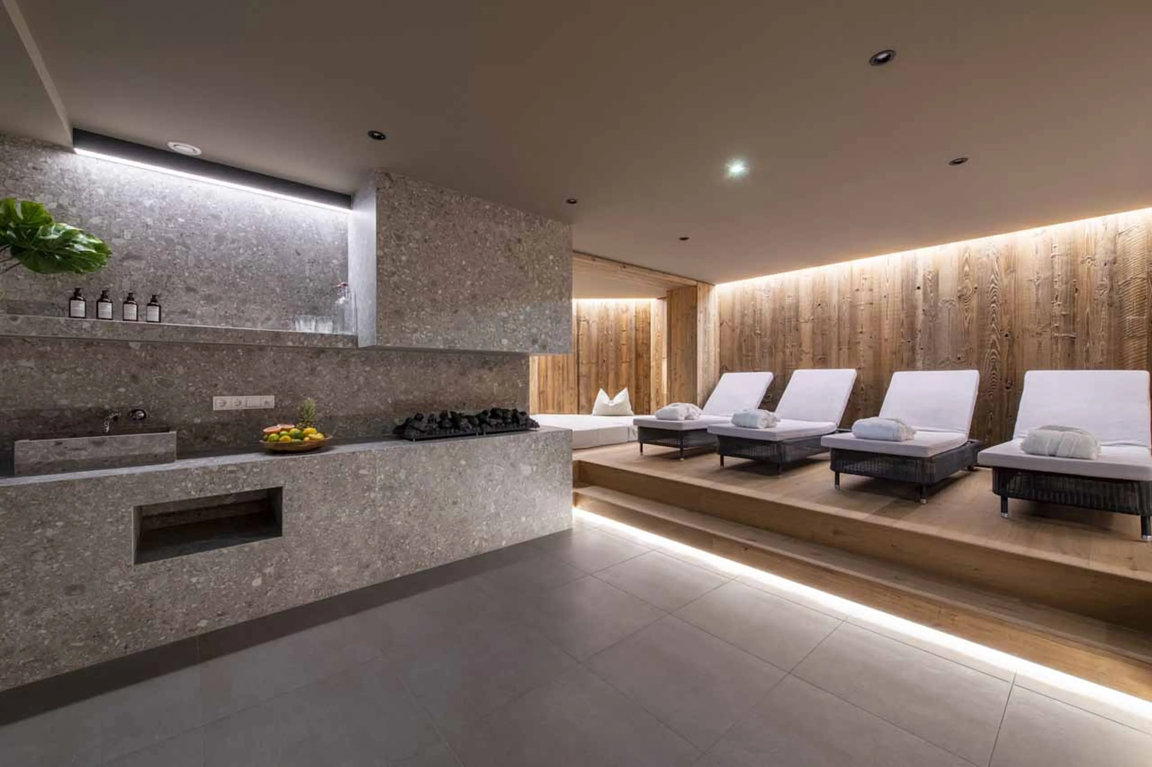 Residence spa relaxation at Brunnenhof Penthouse in Lech