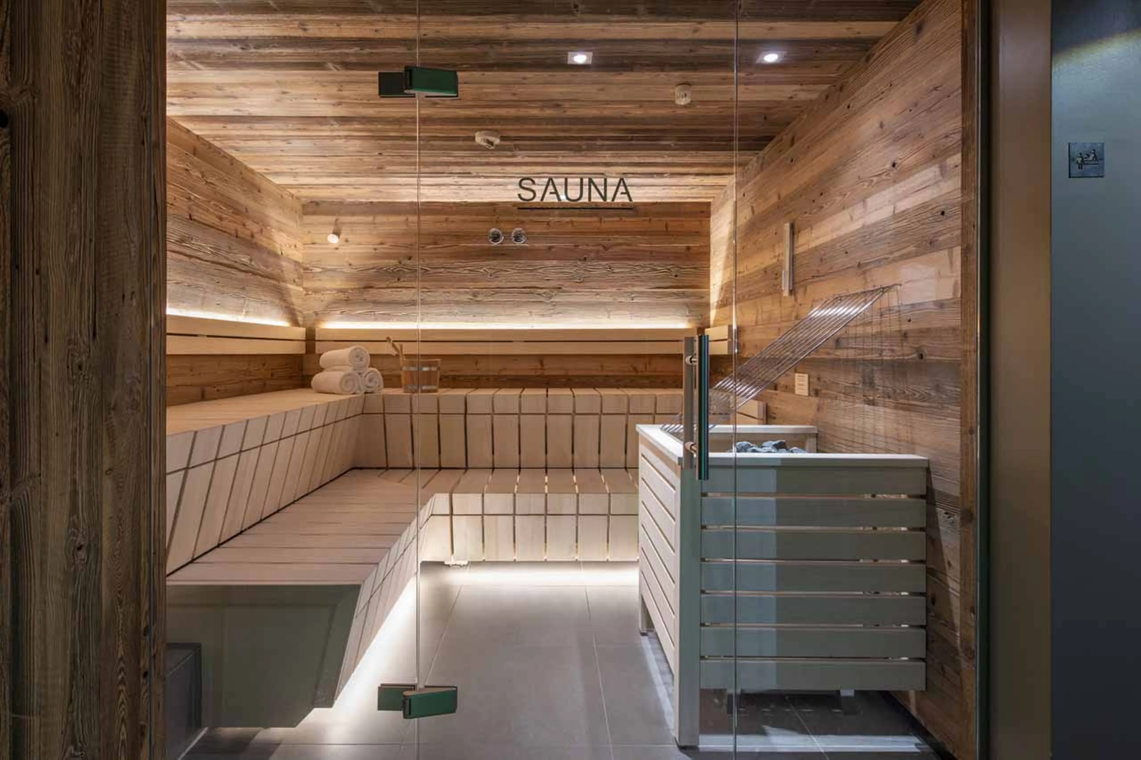Sauna at Brunnenhof Penthouse in Lech