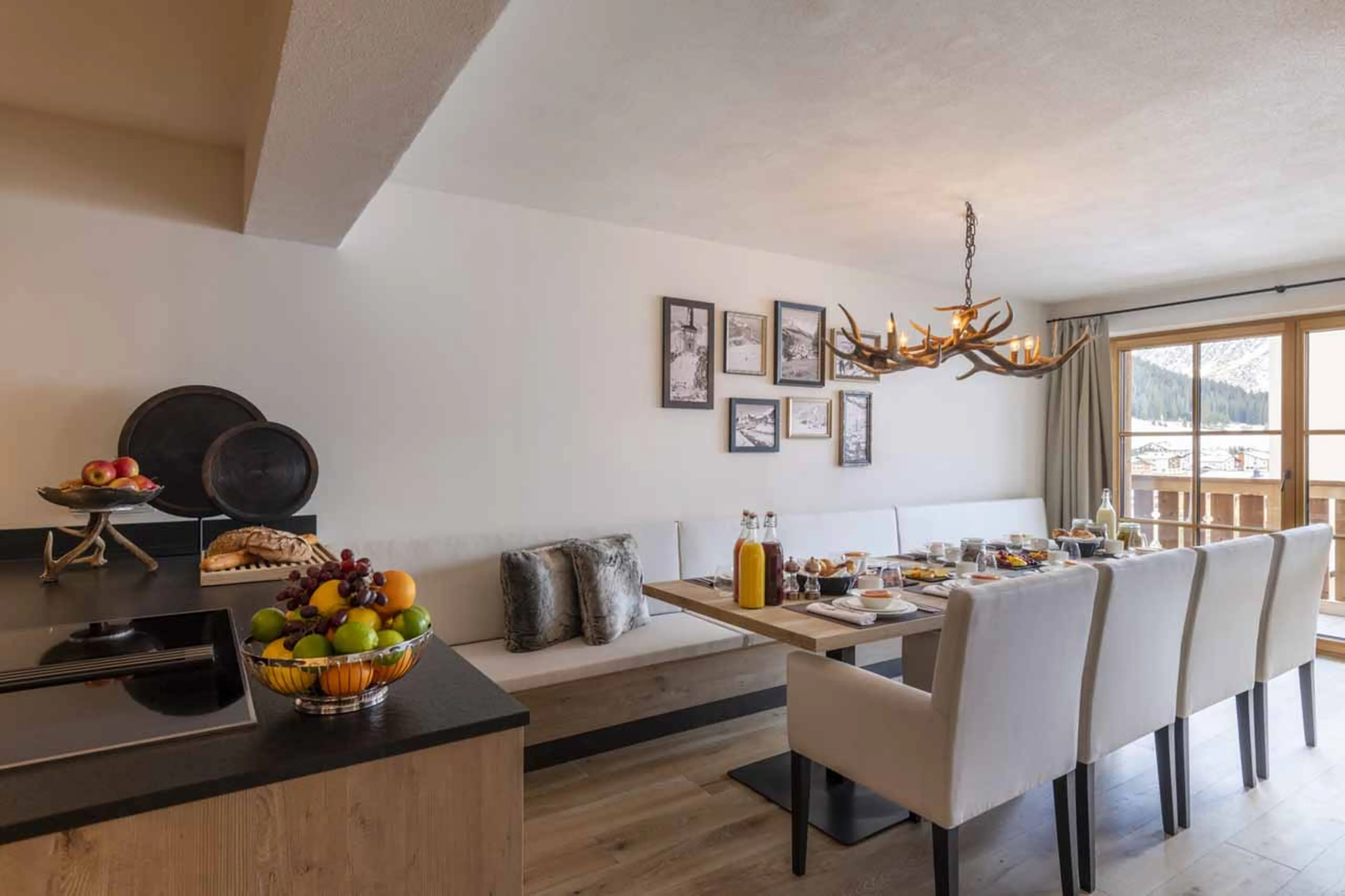Kitchen at Apartment Brunnenhof 3 in Lech
