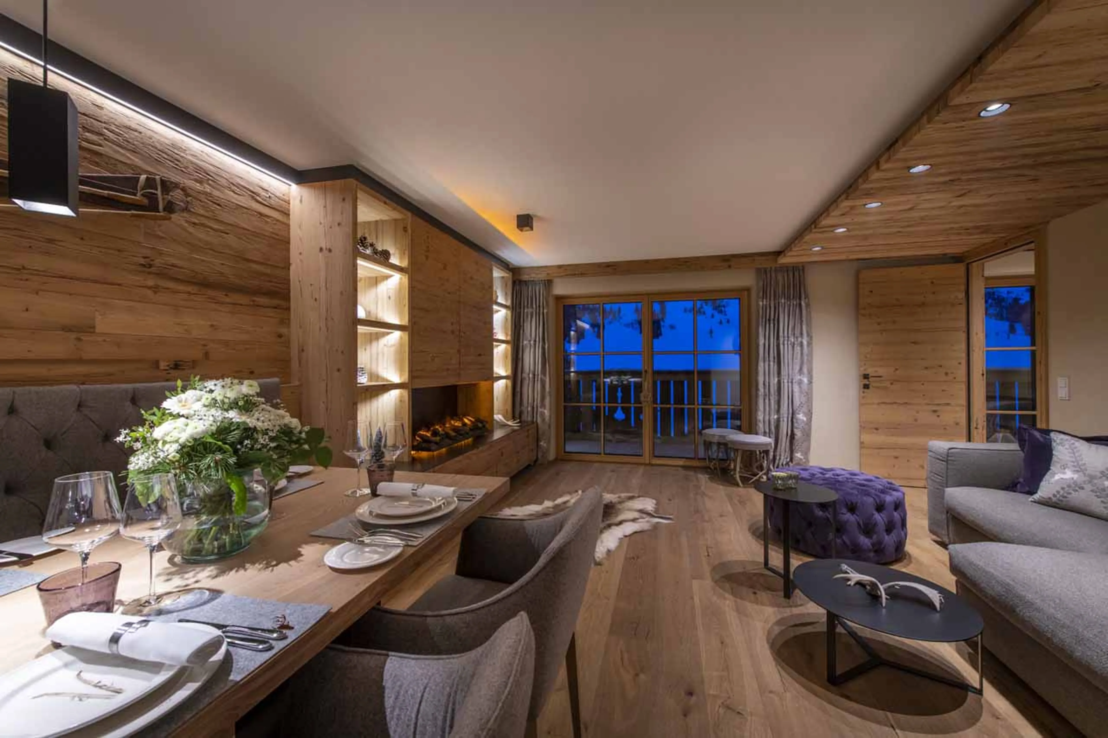 Balcony access from Apartment Brunnenhof 9 in Lech