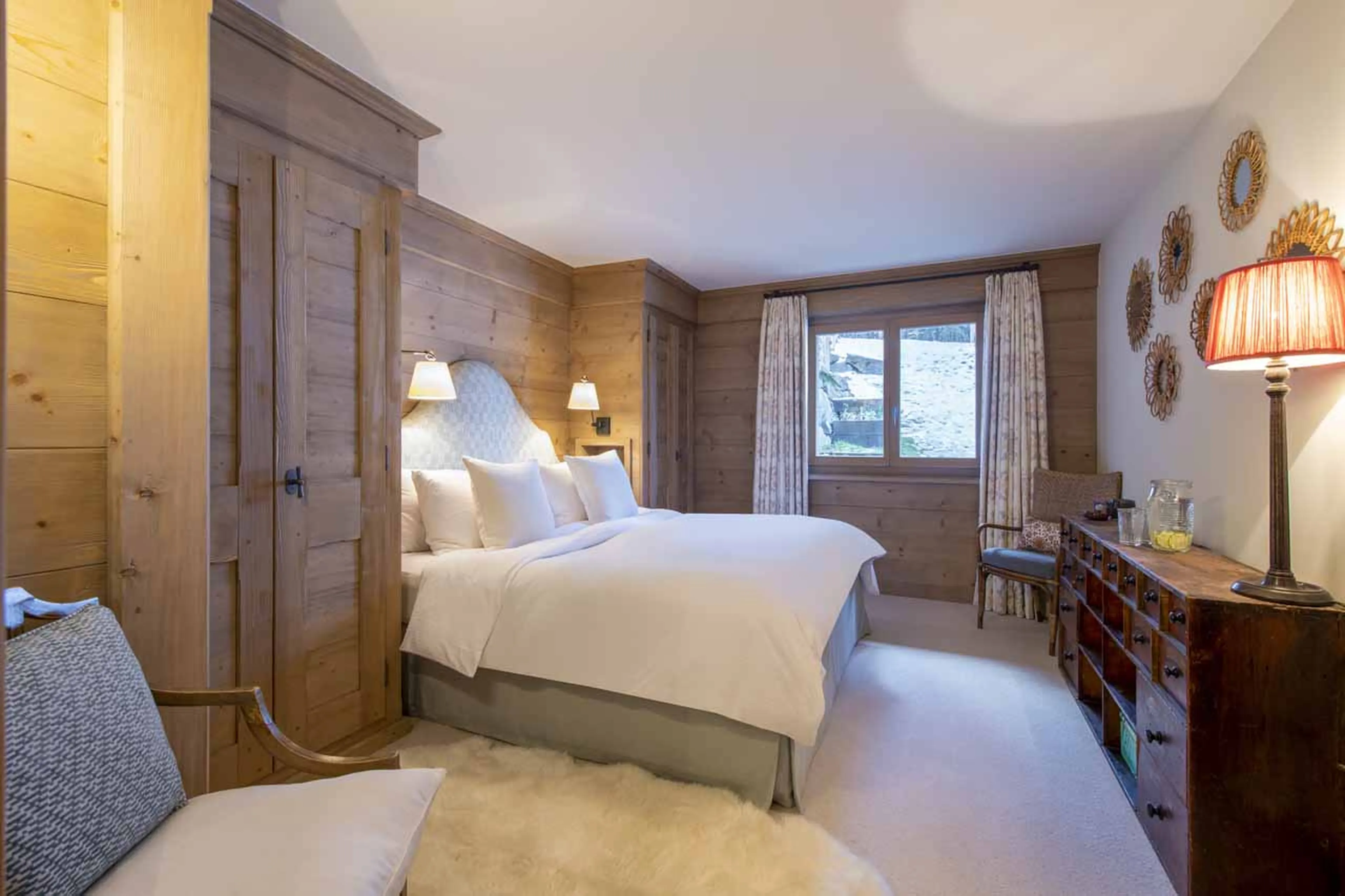 Double bedroom two at Apartment Cantarella in Verbier