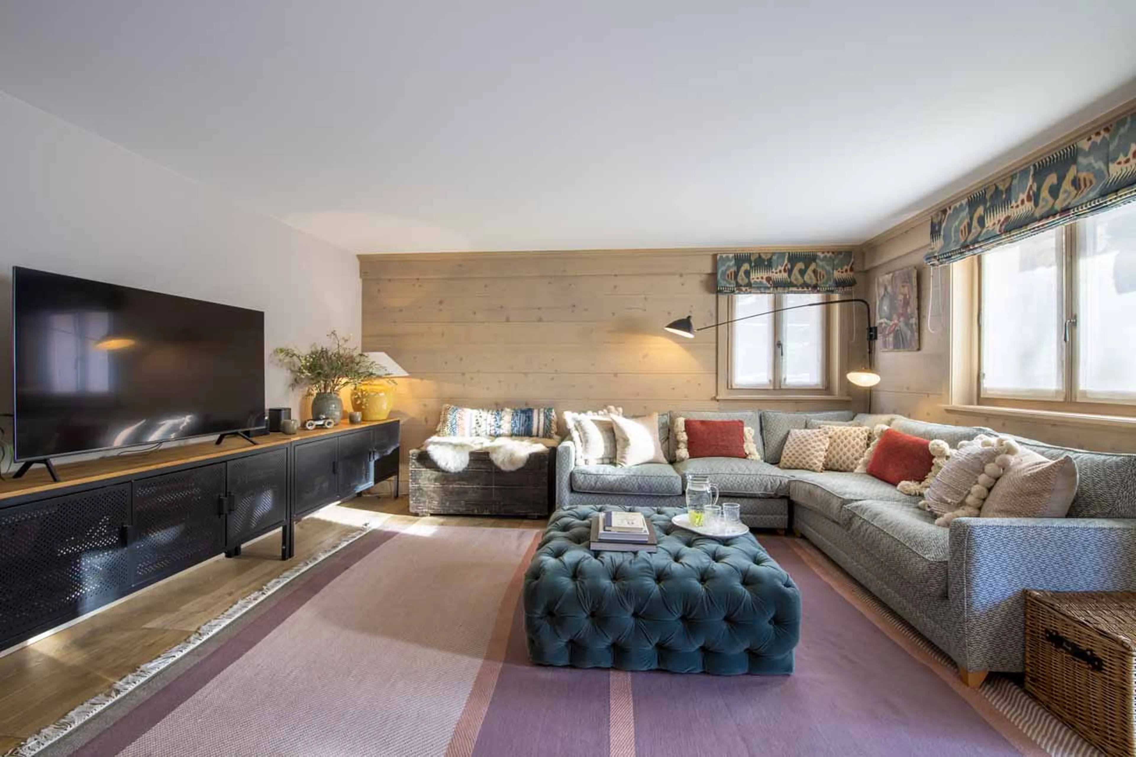 TV room at Apartment Cantarella in Verbier