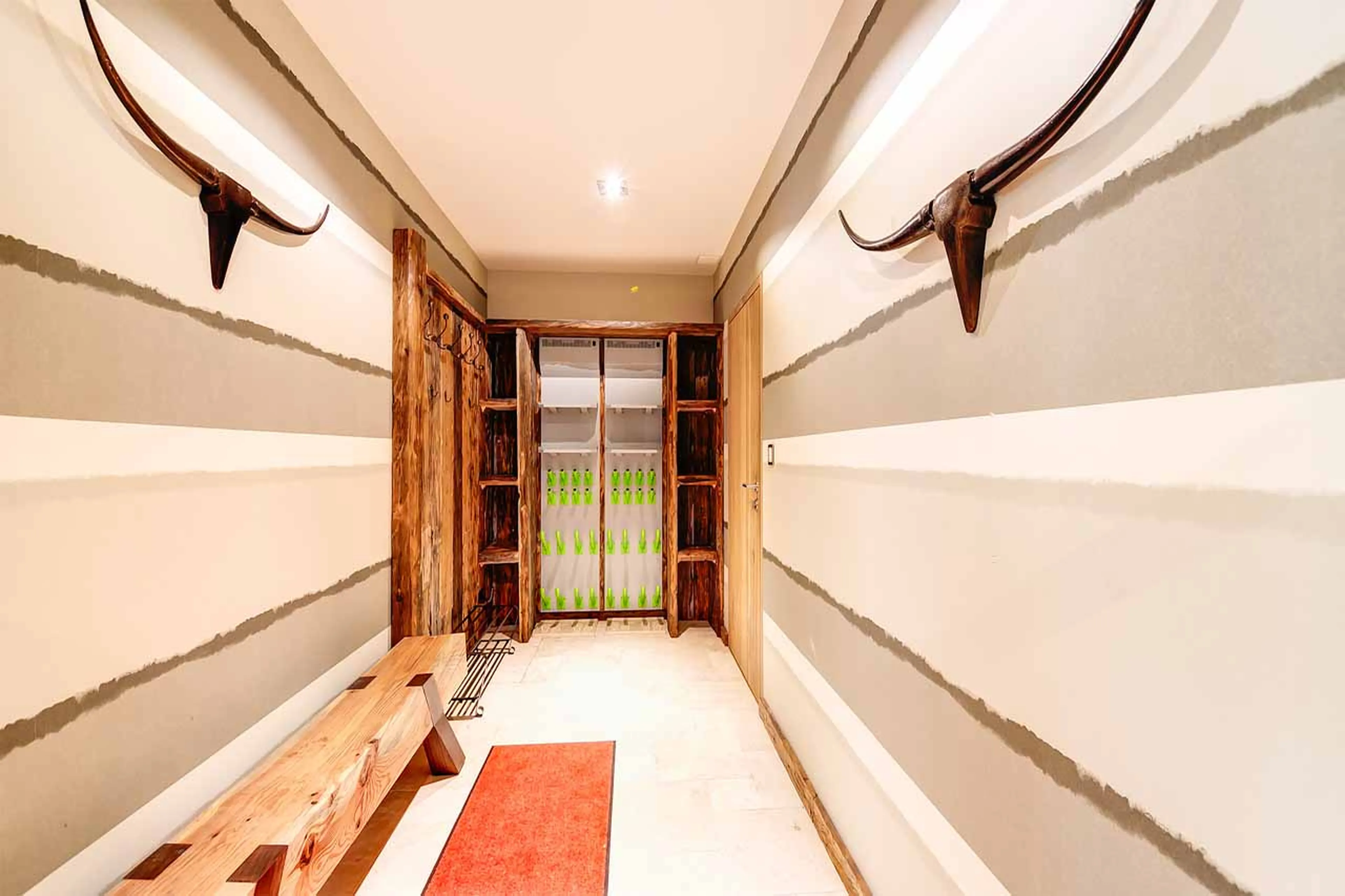 Ski room at Apartment Centrale in Verbier