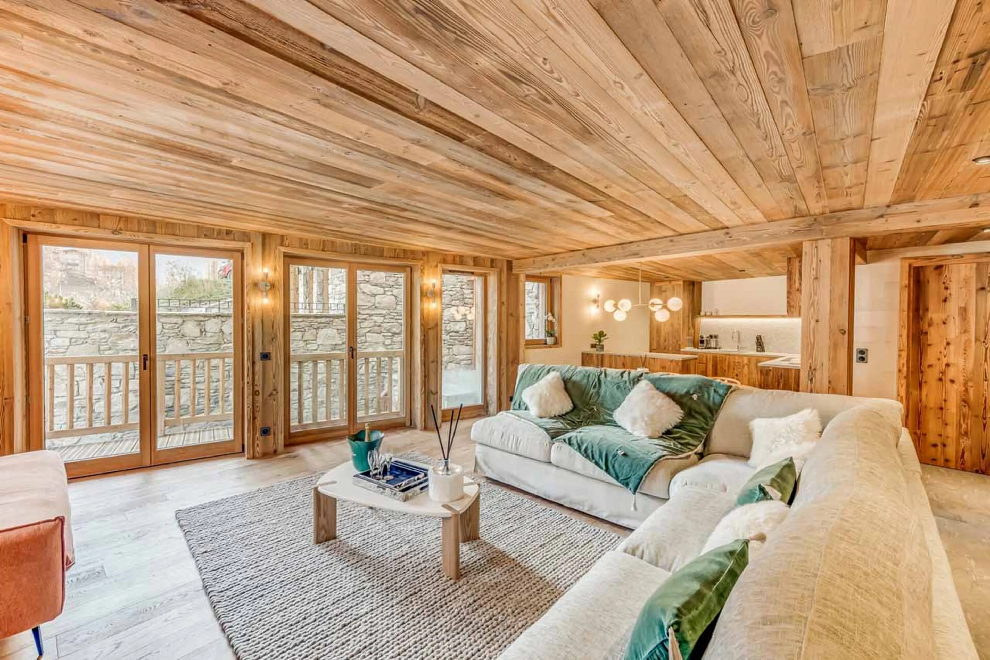 Living area balcony access at Apartment Ceres in Val d'Isere