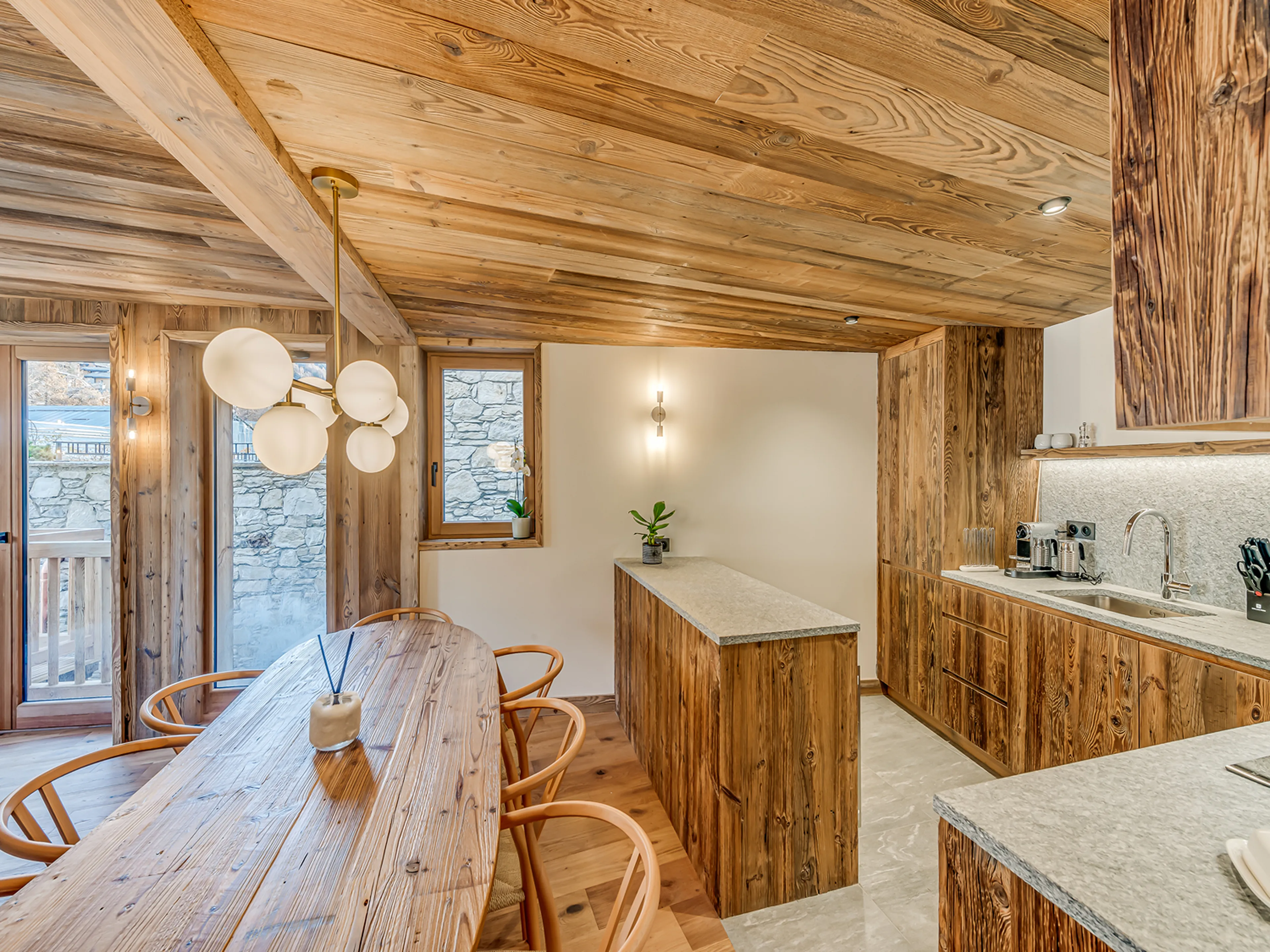Kitchen at Apartment Ceres in Val d'Isere