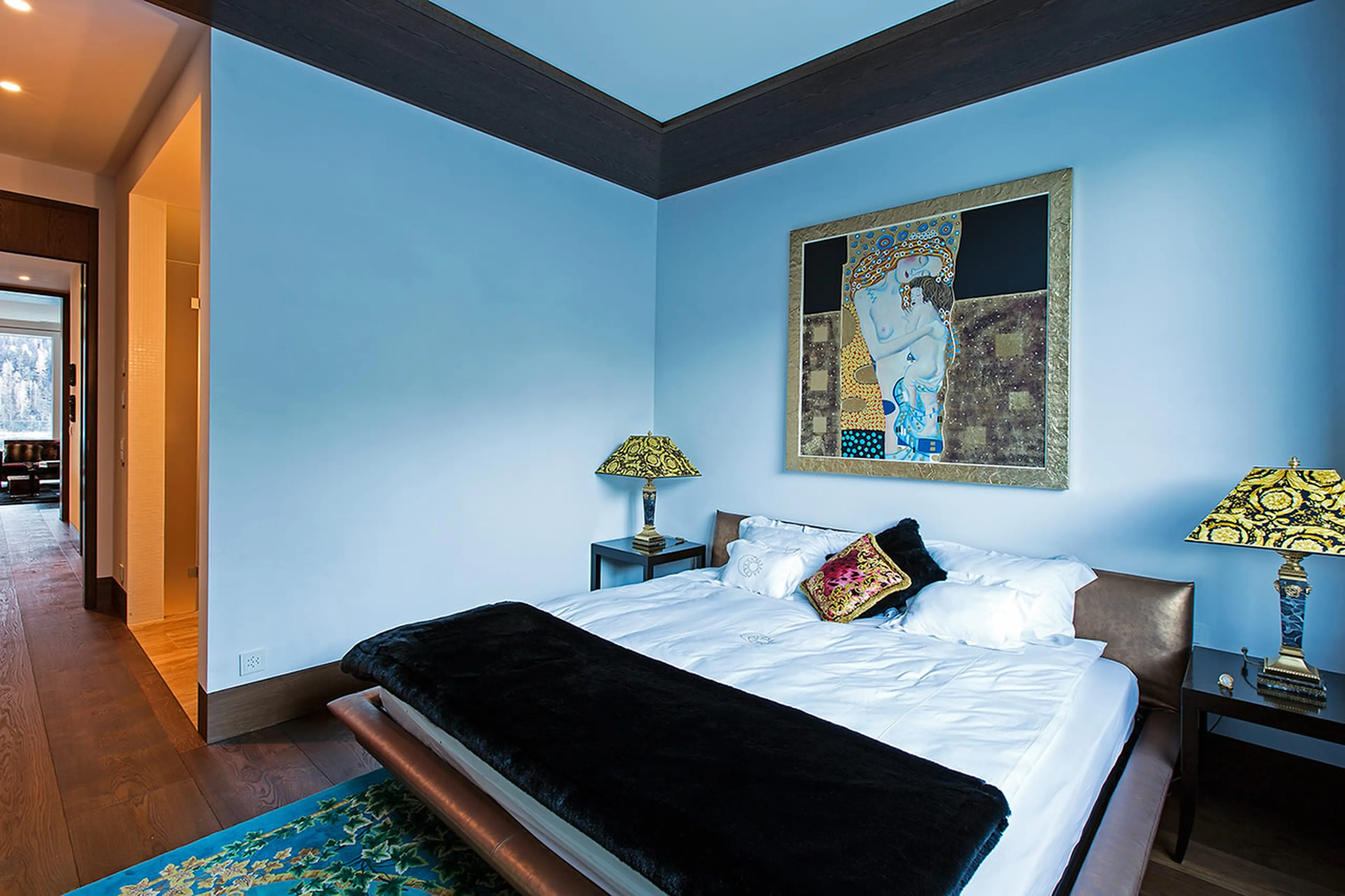 Double bedroom with en-suite in  Apartment Giuliani in St Moritz