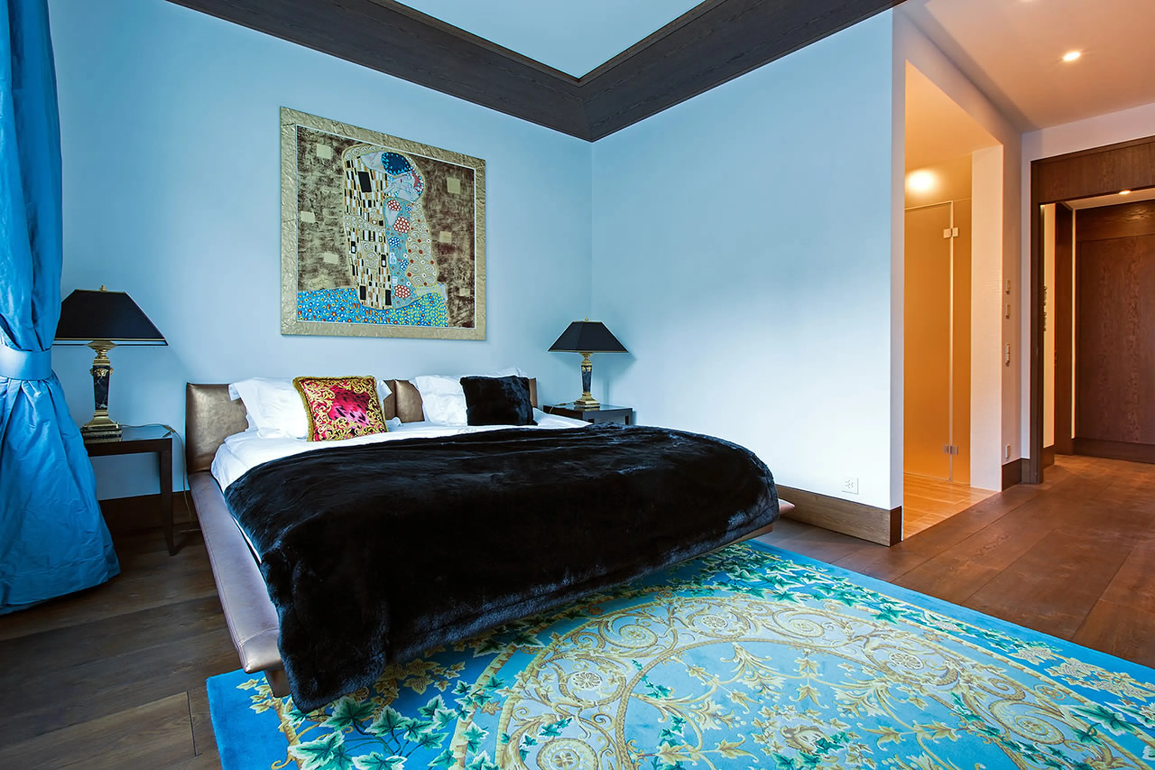 Third double bedroom of Apartment Giuliani in St Moritz