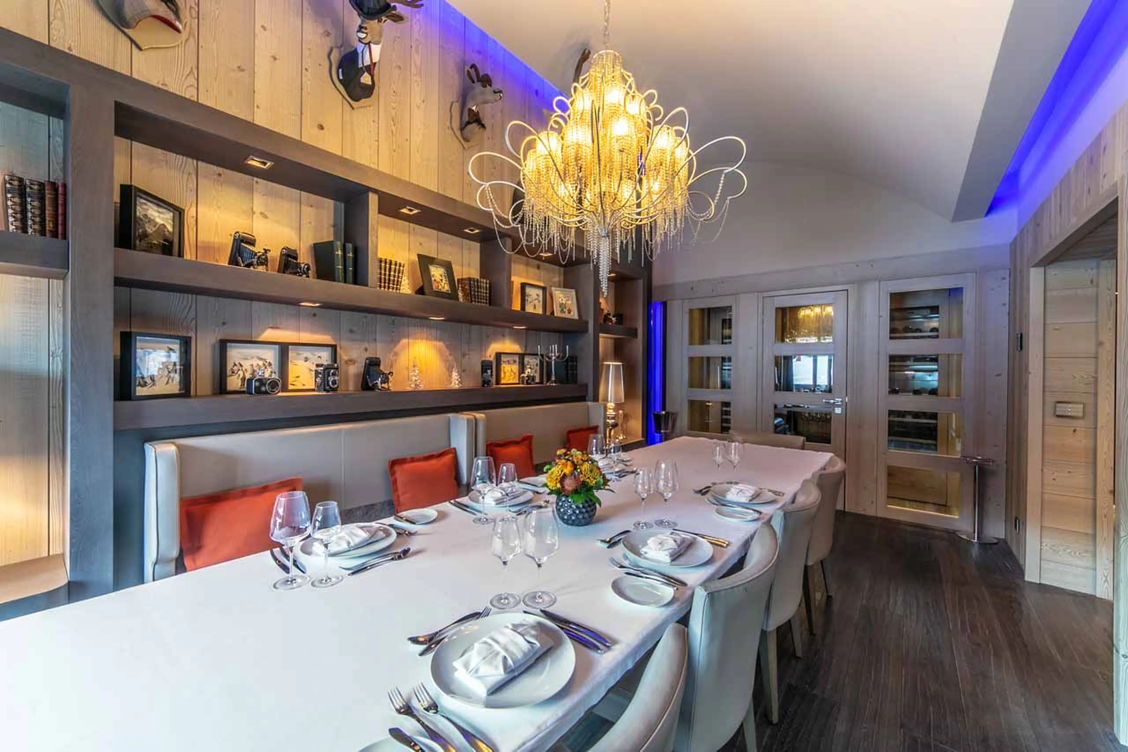 Dining table at Apartment Emerald in Courchevel 1850