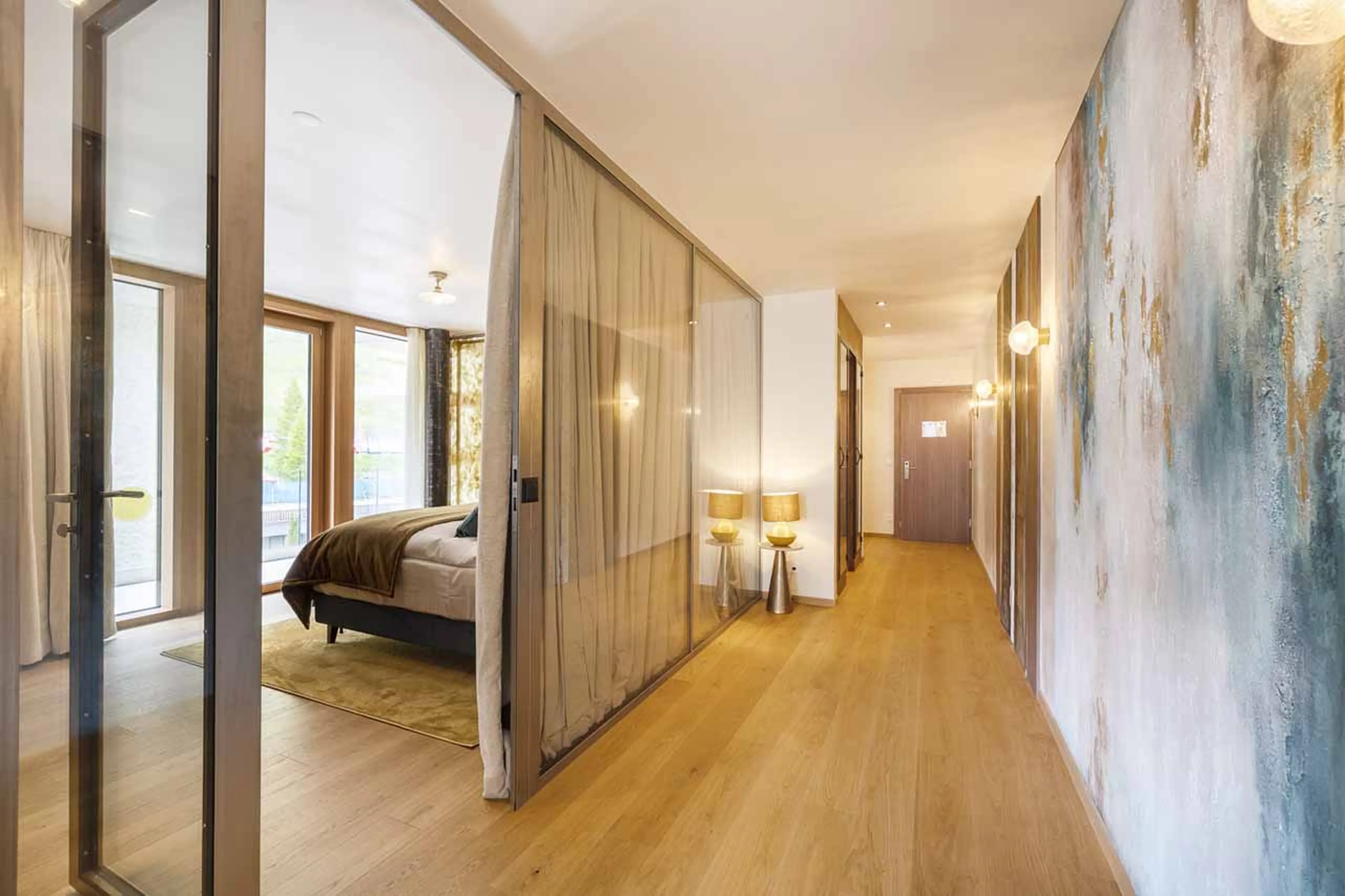 Bedroom 1 at Apartment Fix You in Zermatt