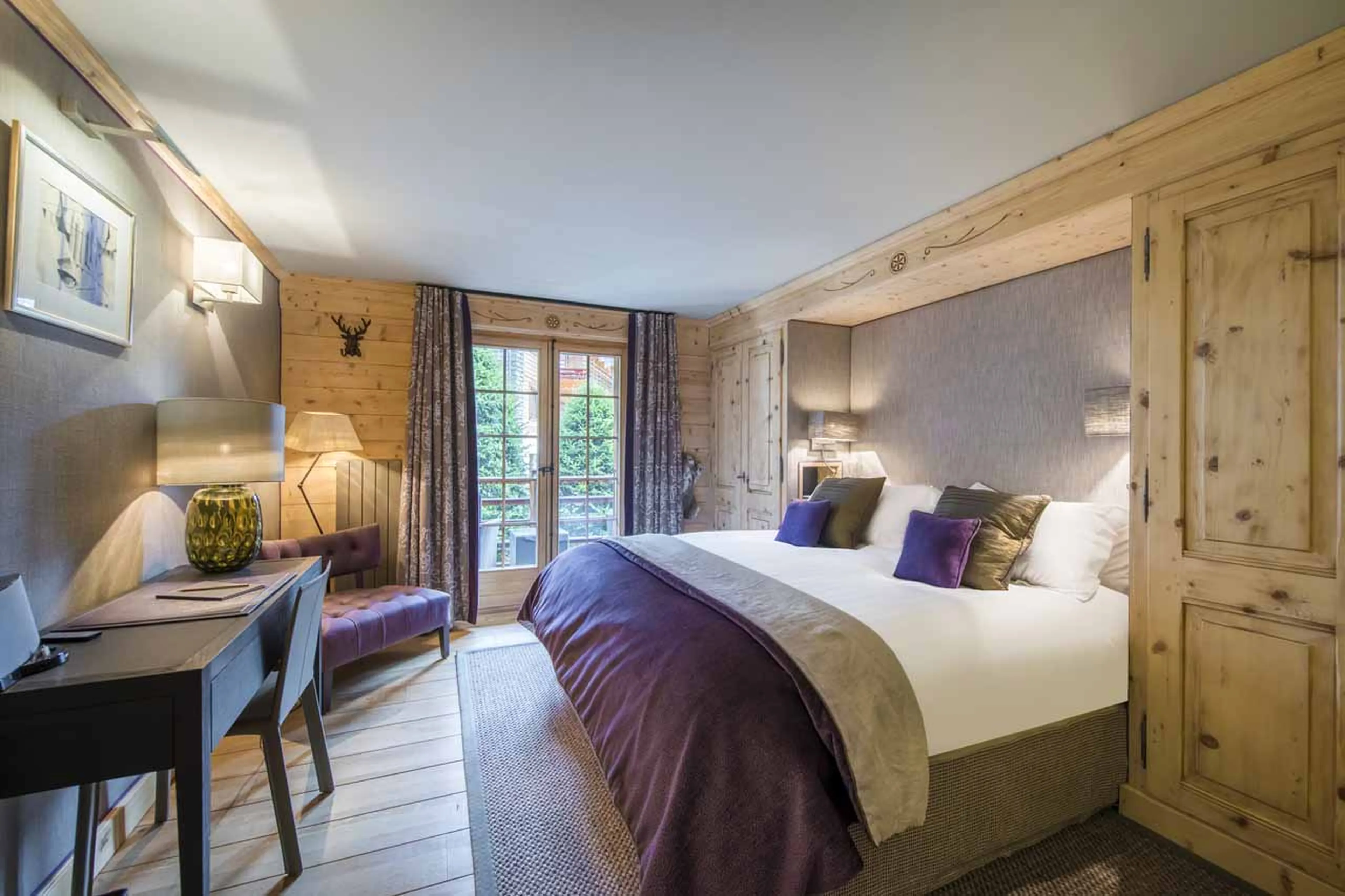 Bedroom one at Apartment Fleur de Lin in Verbier