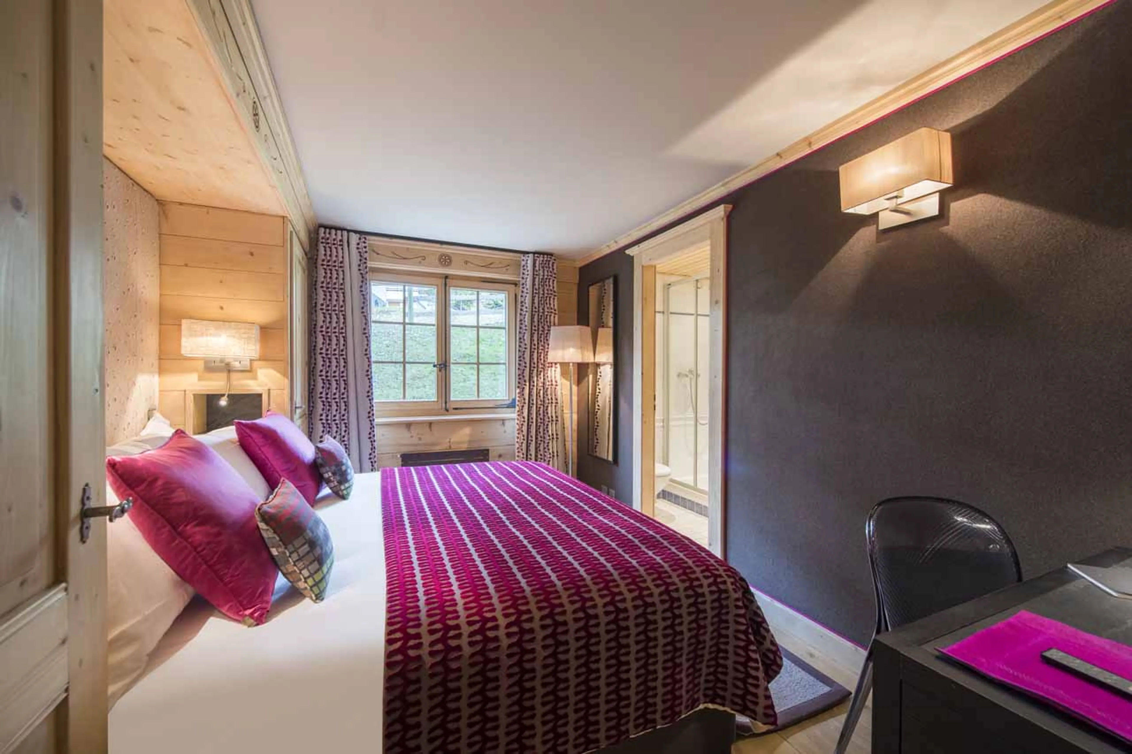 Bedroom two at Apartment Fleur de Lin in Verbier