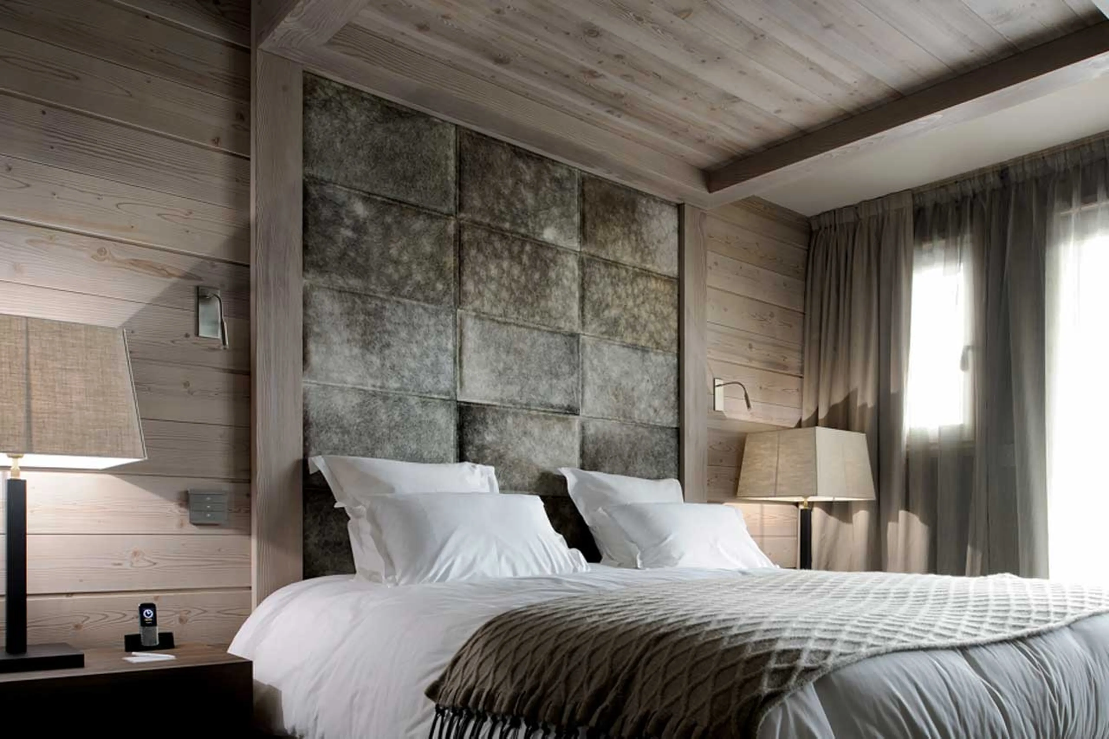 Bedroom one at Apartment Garnet in Courchevel 1850
