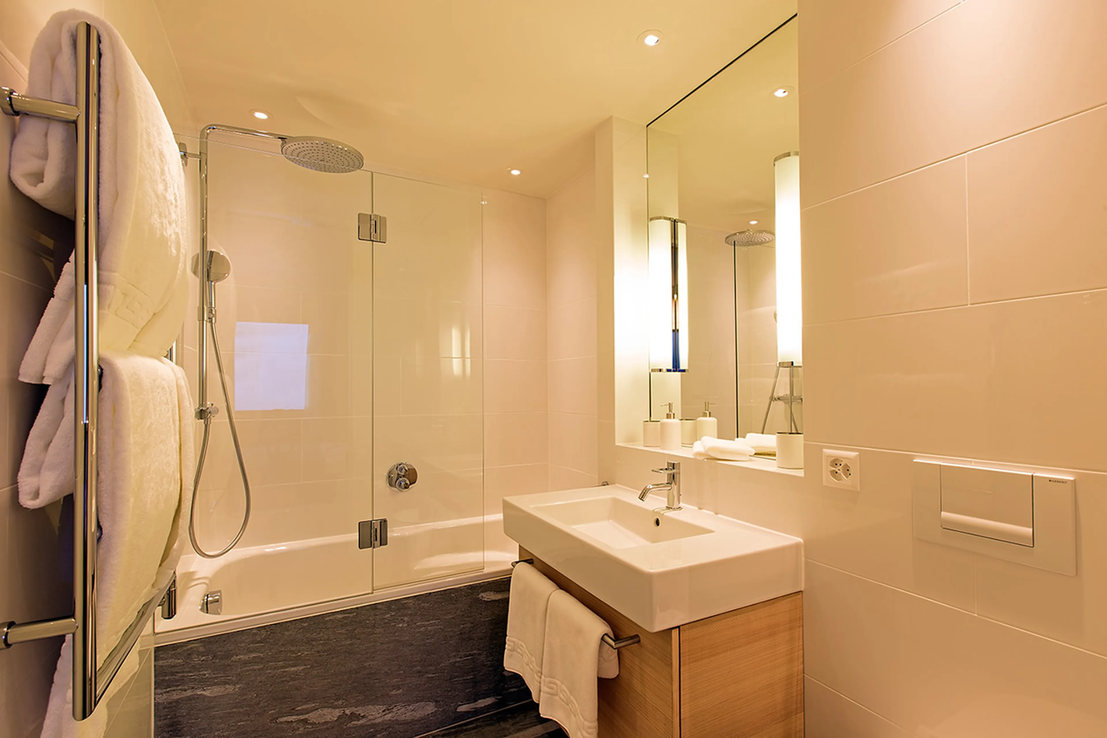 En-suite bathroom in  Apartment Giuliani in St Moritz