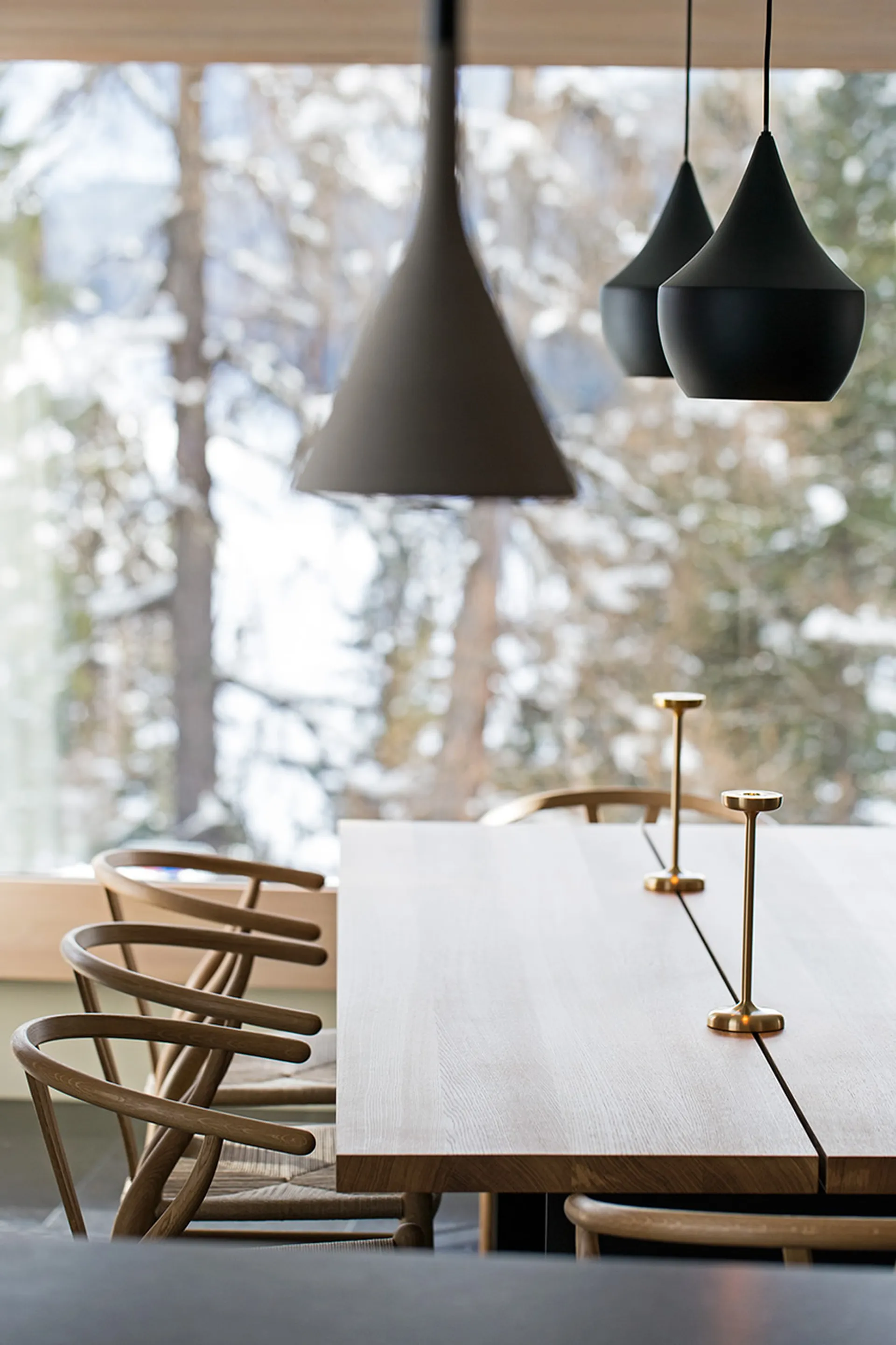 Dining table in  Apartment Giuliani in St Moritz