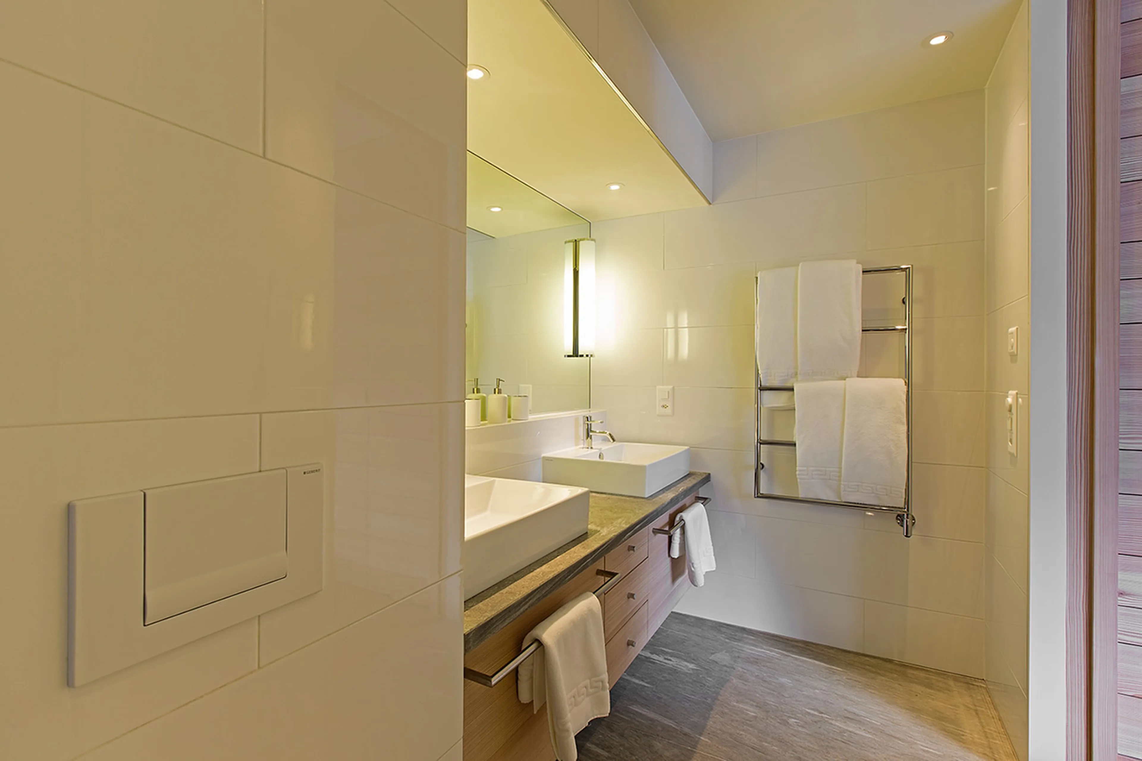 Master bathroom in  Apartment Giuliani in St Moritz