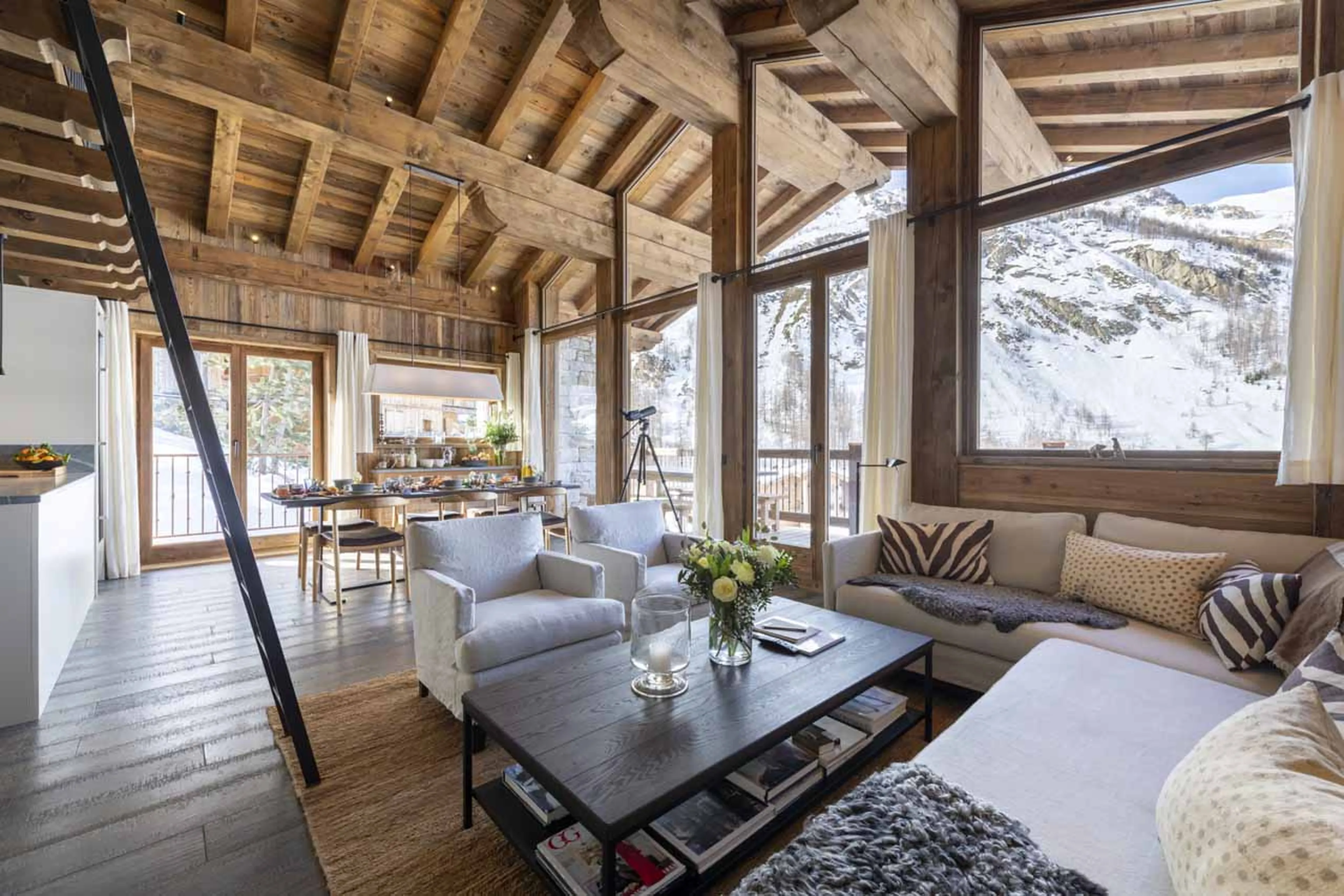 Living area at Apartment Grand Pre 4 in Val d'Isere