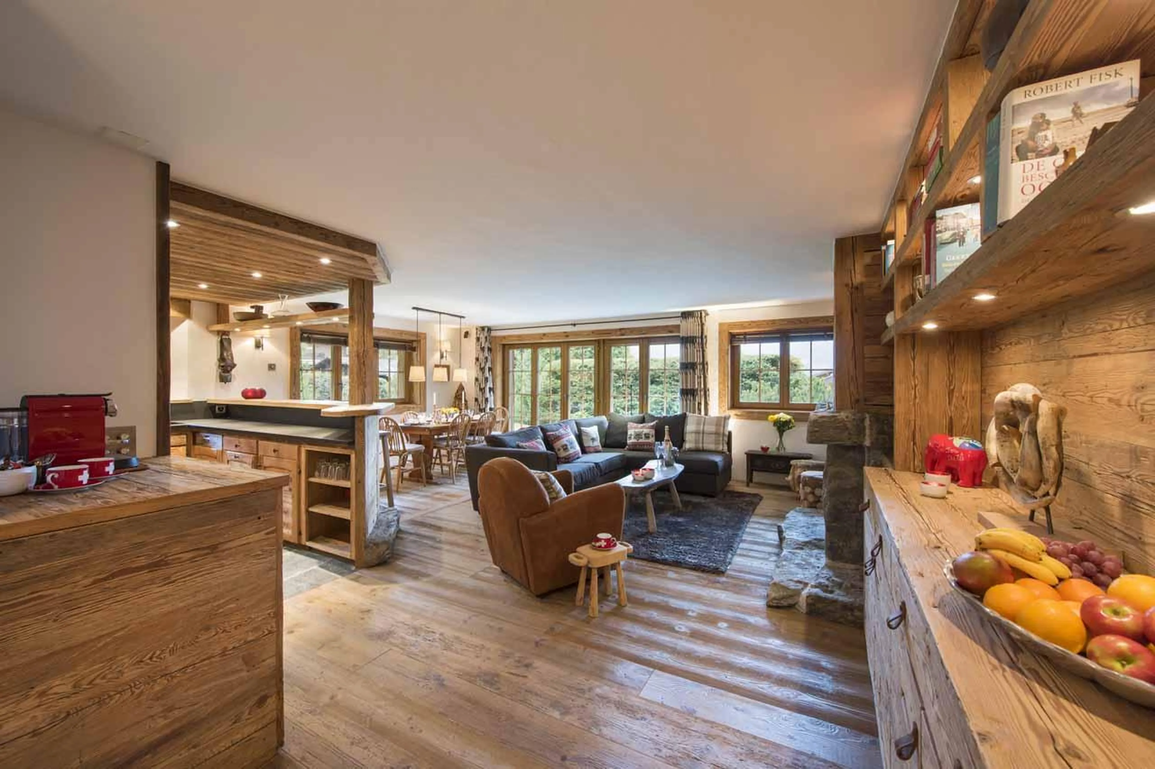 Living room in Apartment Hickory in Verbier