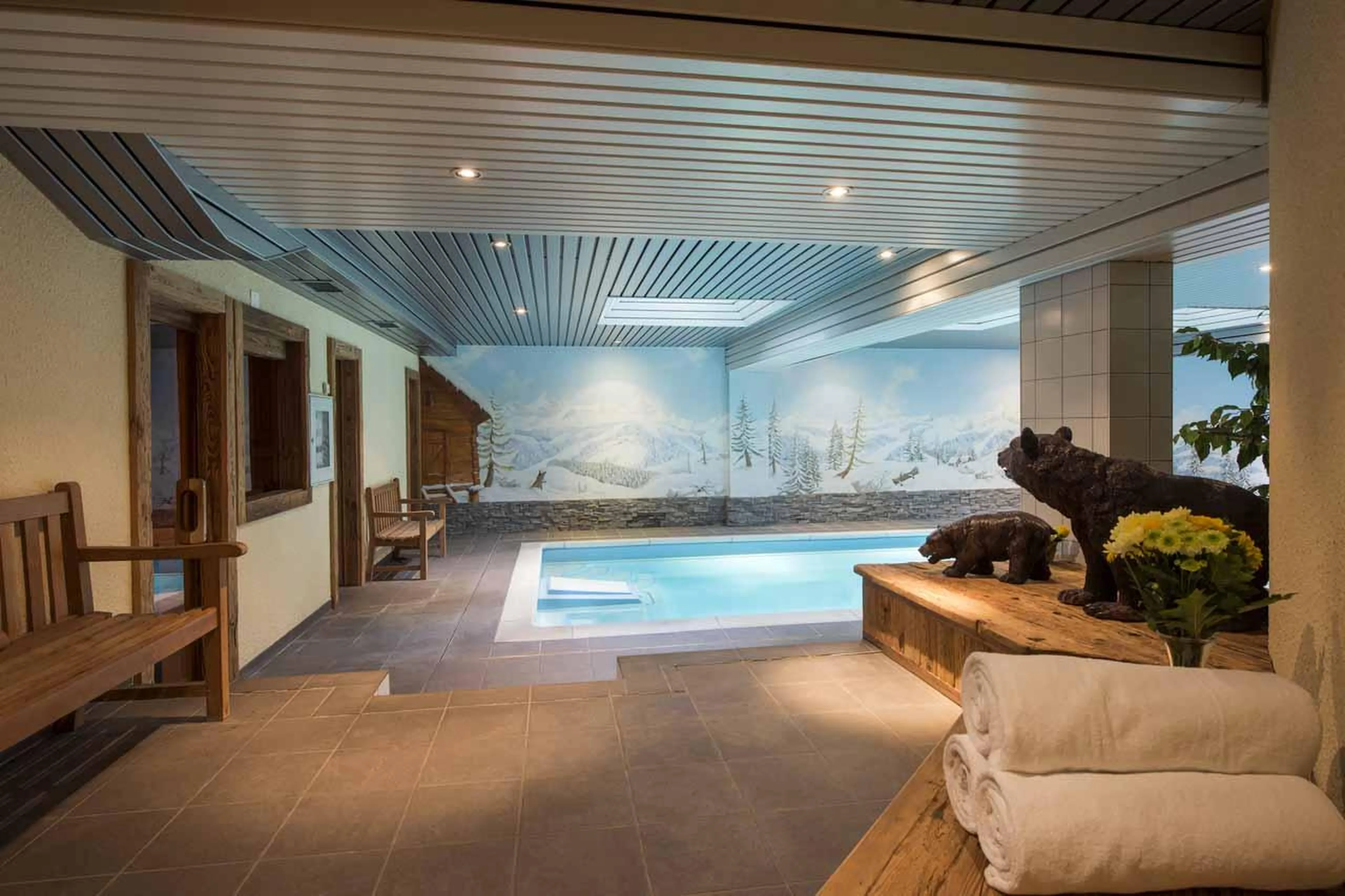Shared spa at Apartment Hickory in Verbier