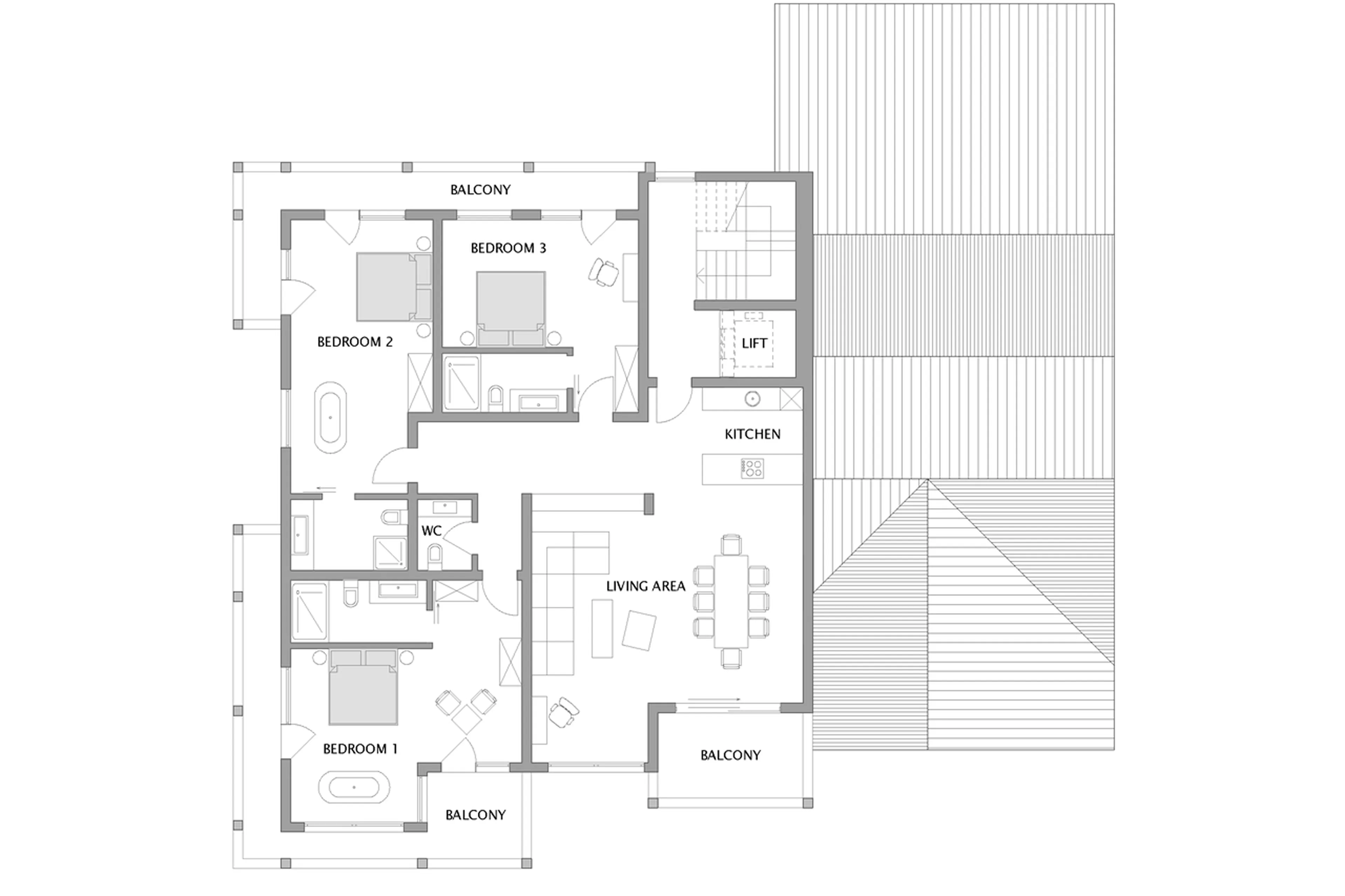 Floor plan of Apartment Idyll in Zermatt