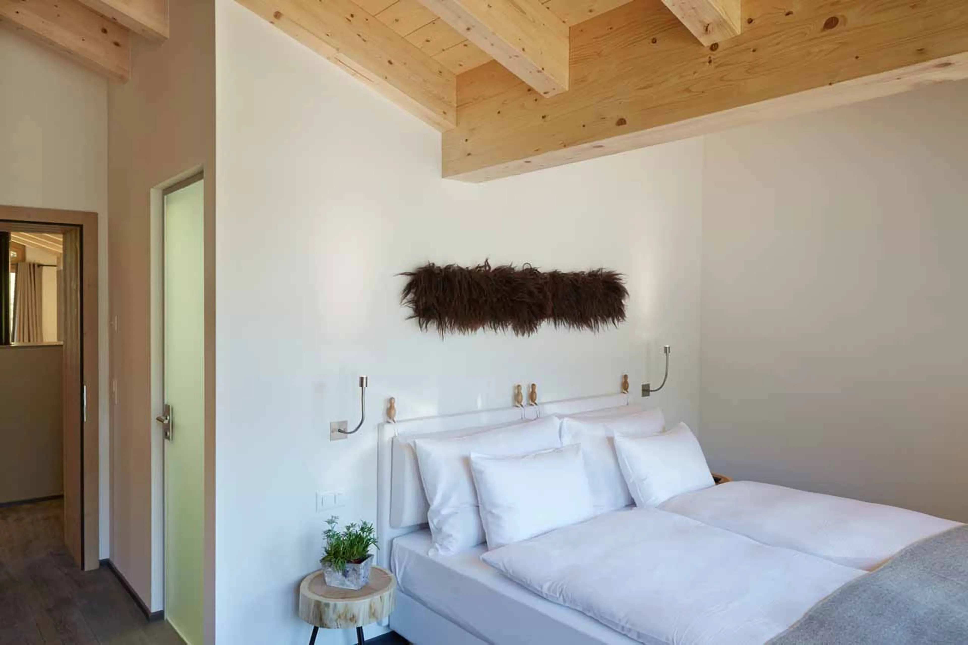 Bedroom two at  Apartment Idyll in Zermatt