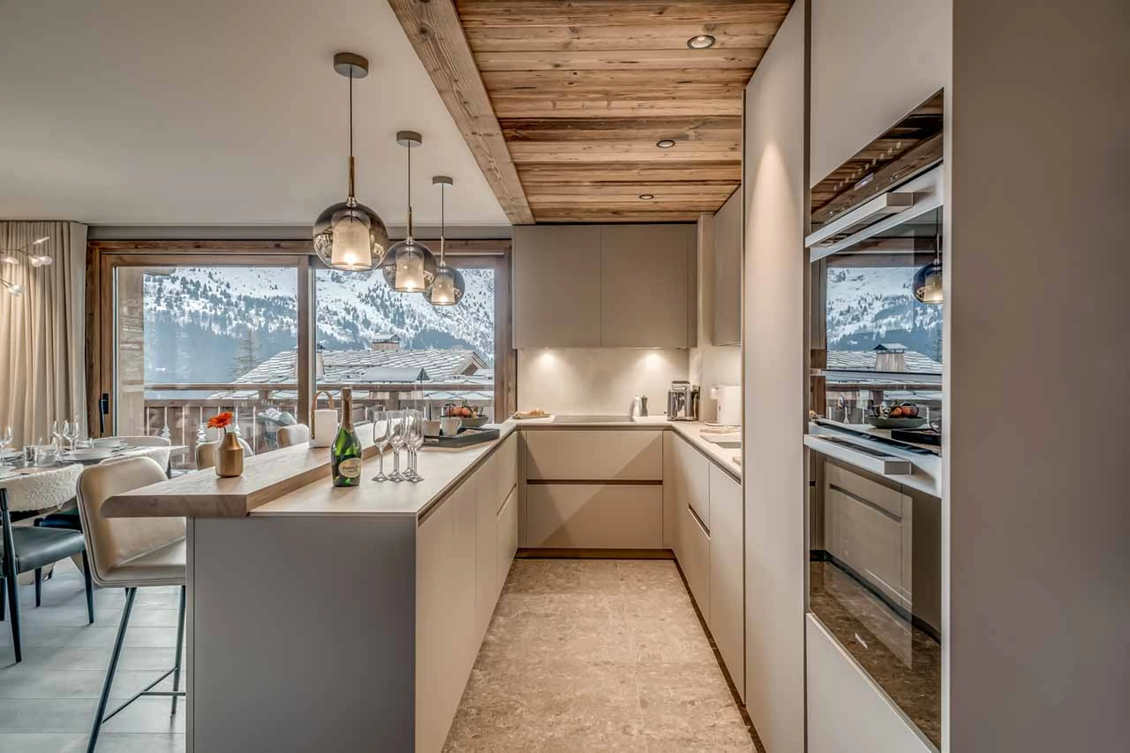 Modern kitchen at Apartment Josanne in Meribel