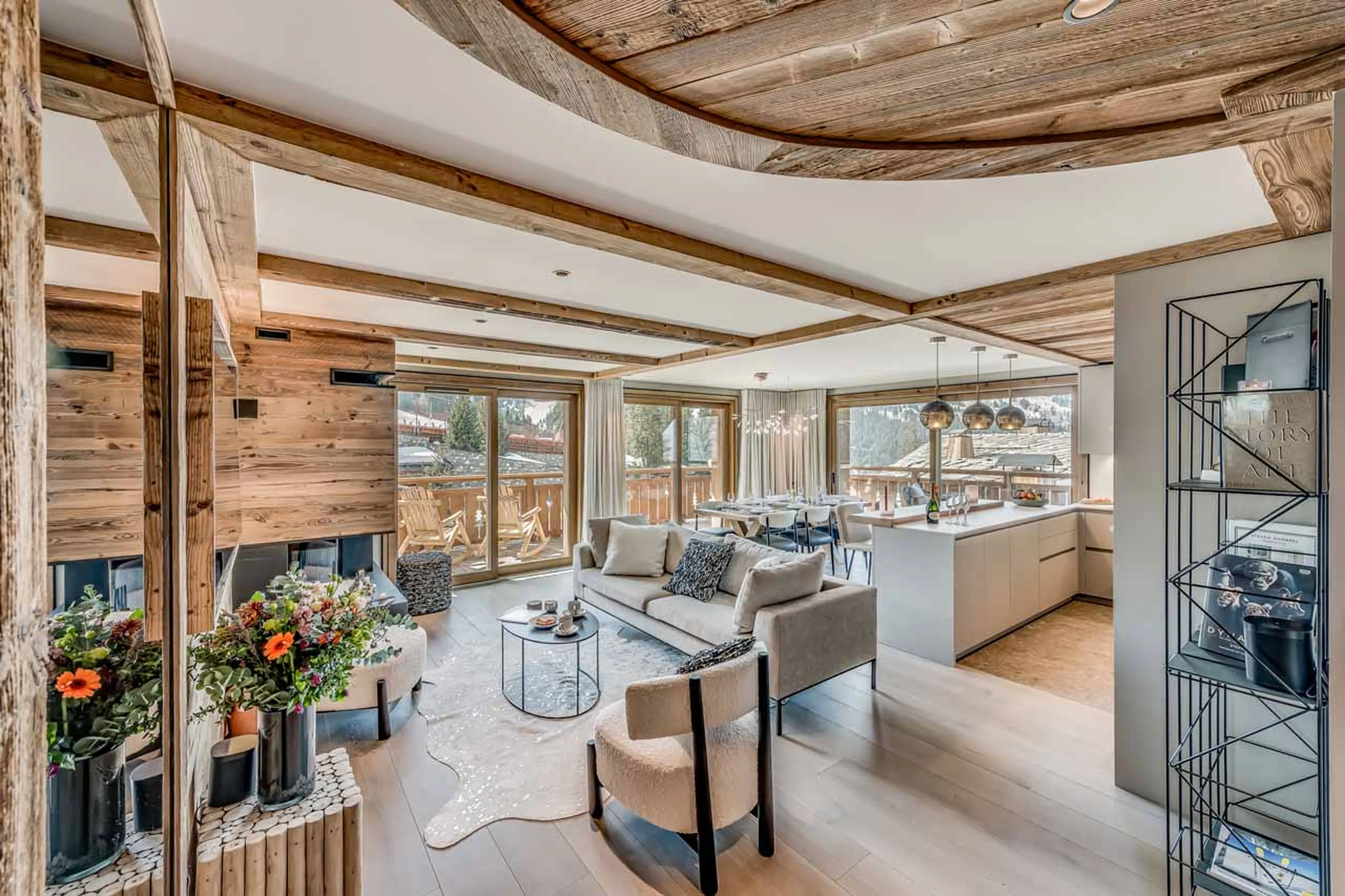 Living area at Apartment Josanne in Meribel