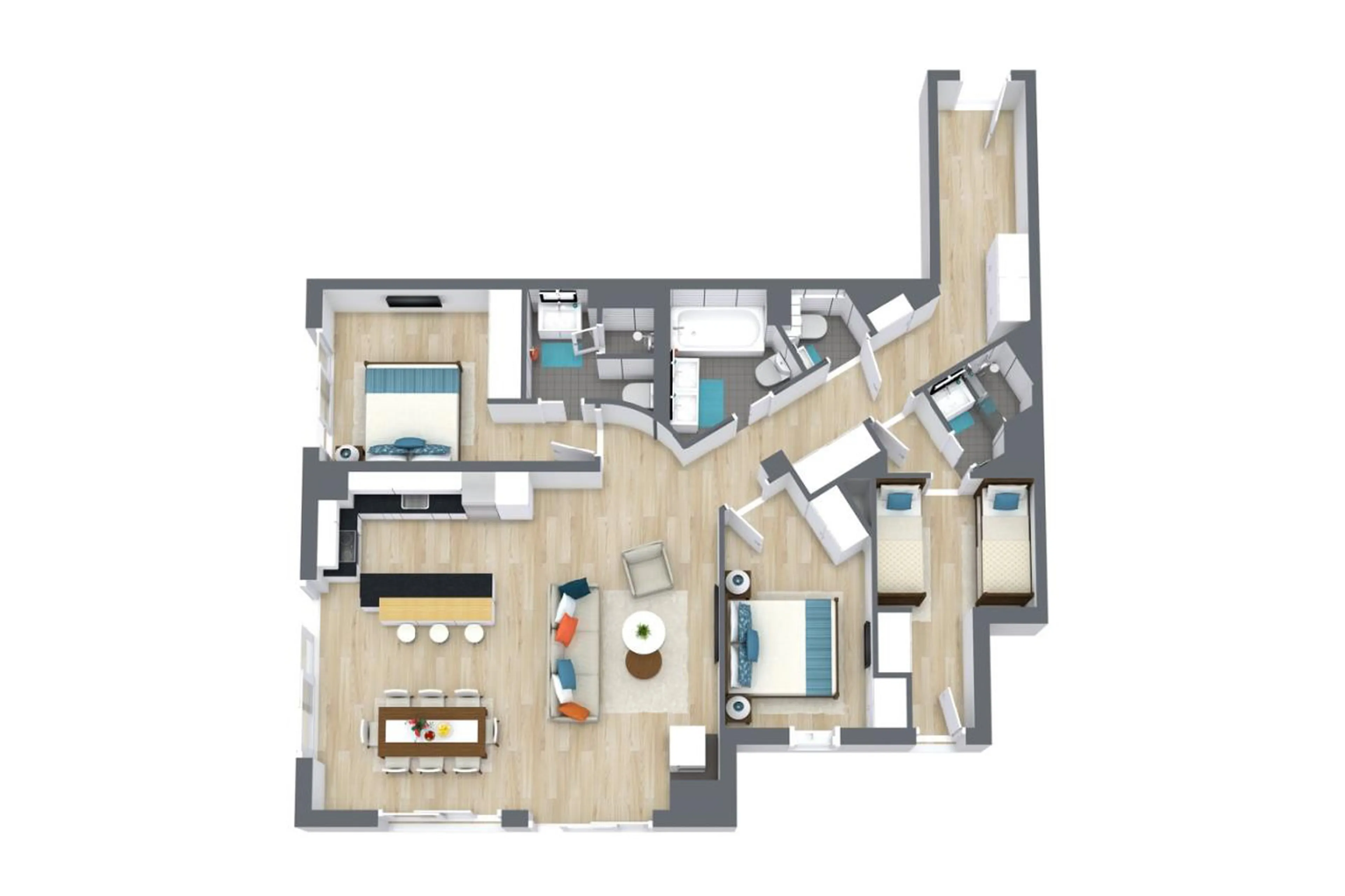 Floor plan of Apartment Jossane in Meribel