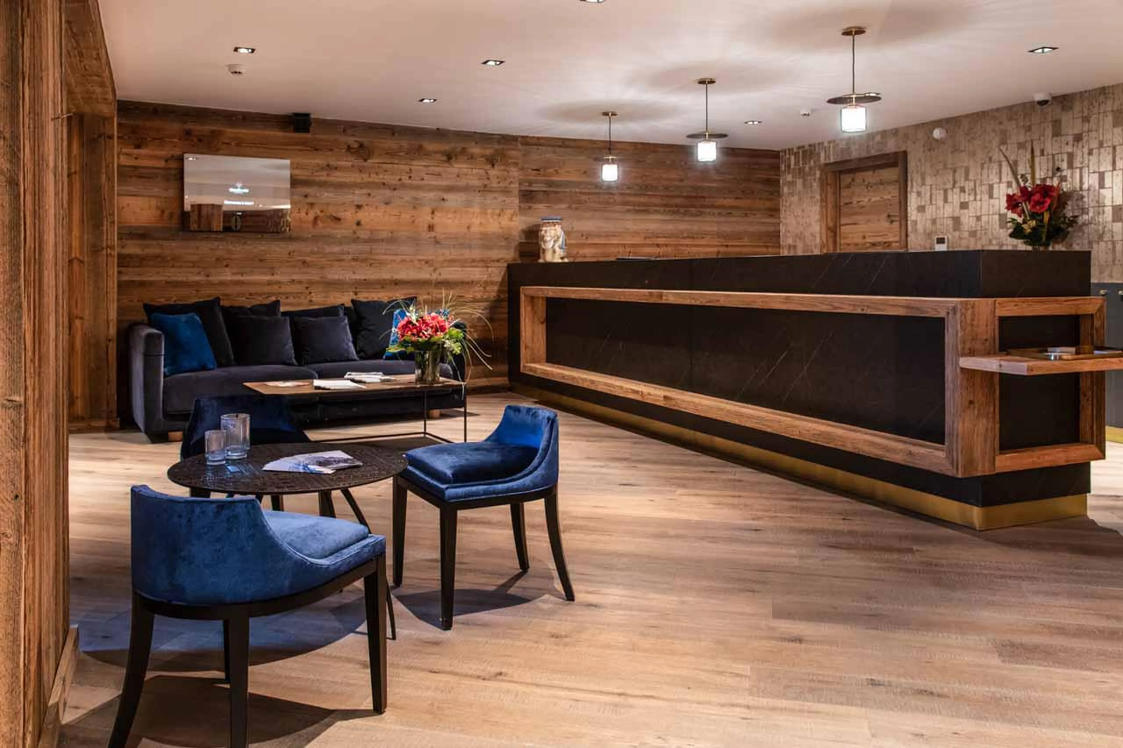 Lodge reception at Apartment Kinabalu in Courchevel 1650