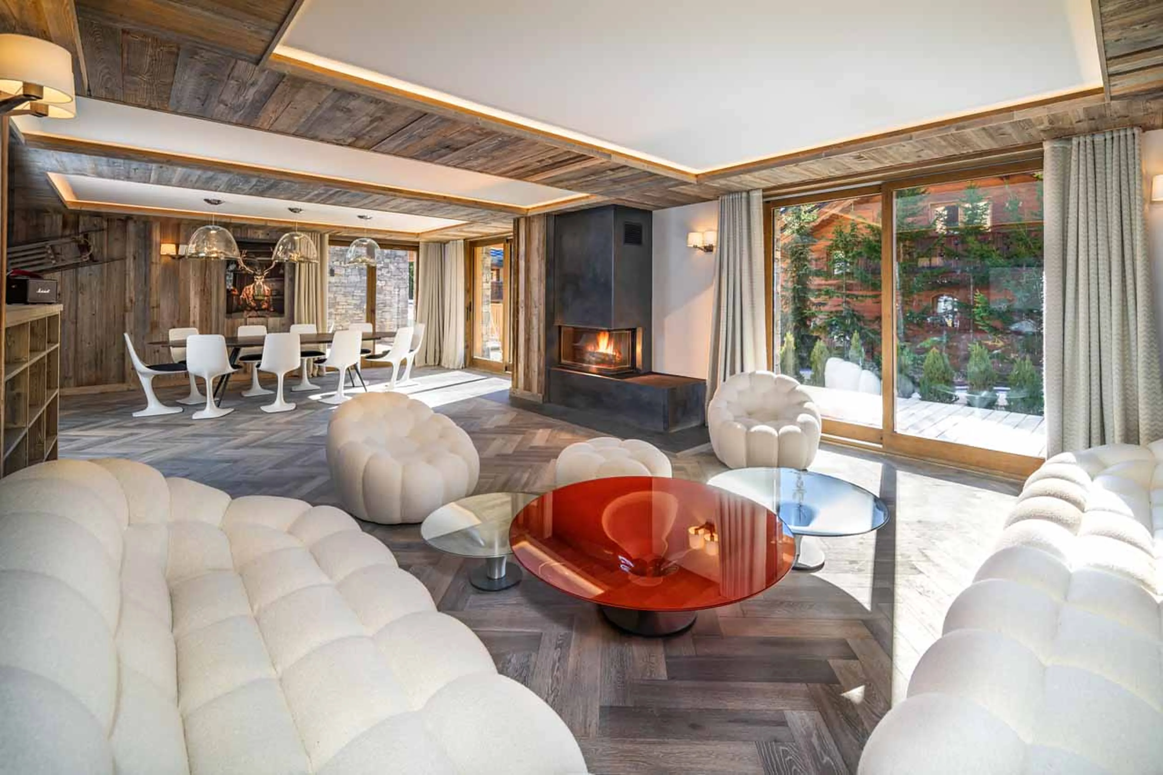 Seating area at Apartment L'Ours Rouge in Meribel
