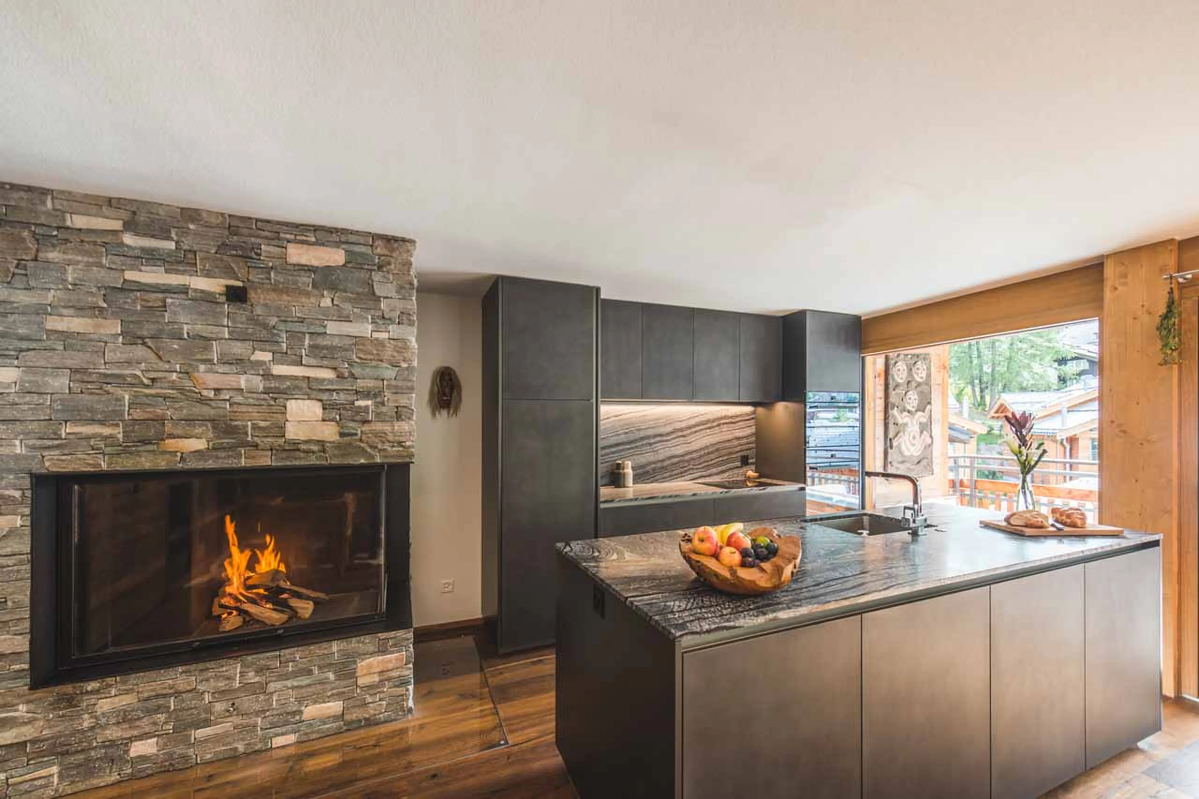 Kitchen at Apartment Lys in Zermatt
